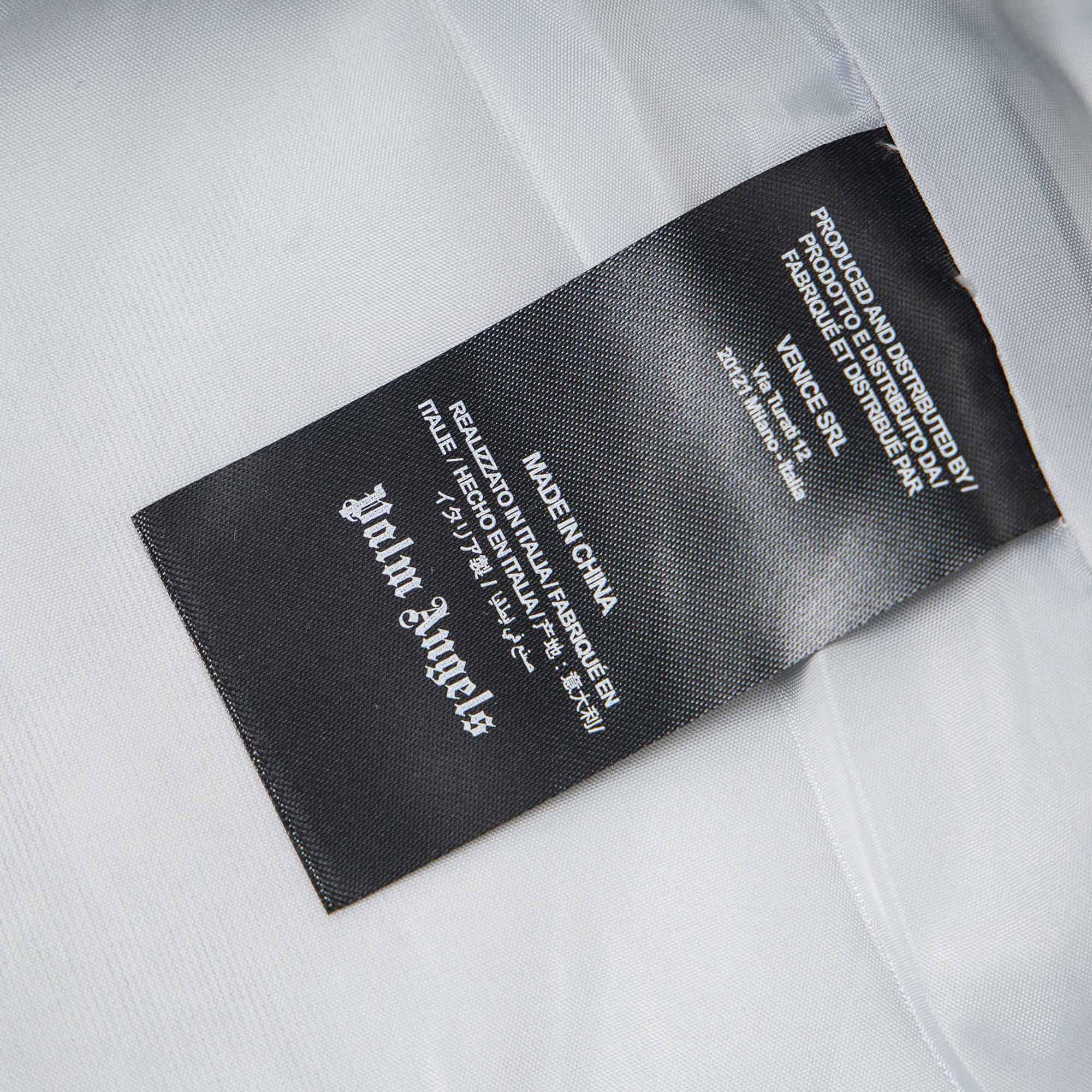 Palm Angels Curved Logo Track Varsity Jacket - FashionPlug