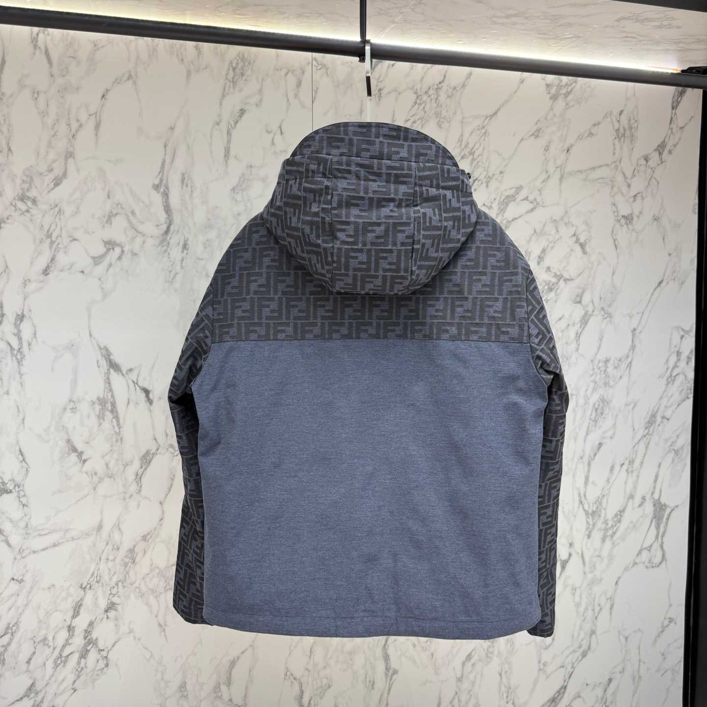 Fendi 'FF Denim Tech' Padded Jacket - FashionPlug
