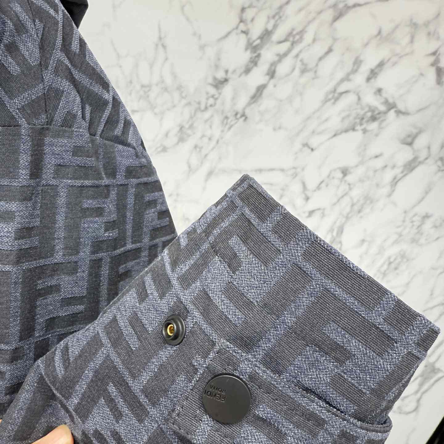 Fendi 'FF Denim Tech' Padded Jacket - FashionPlug