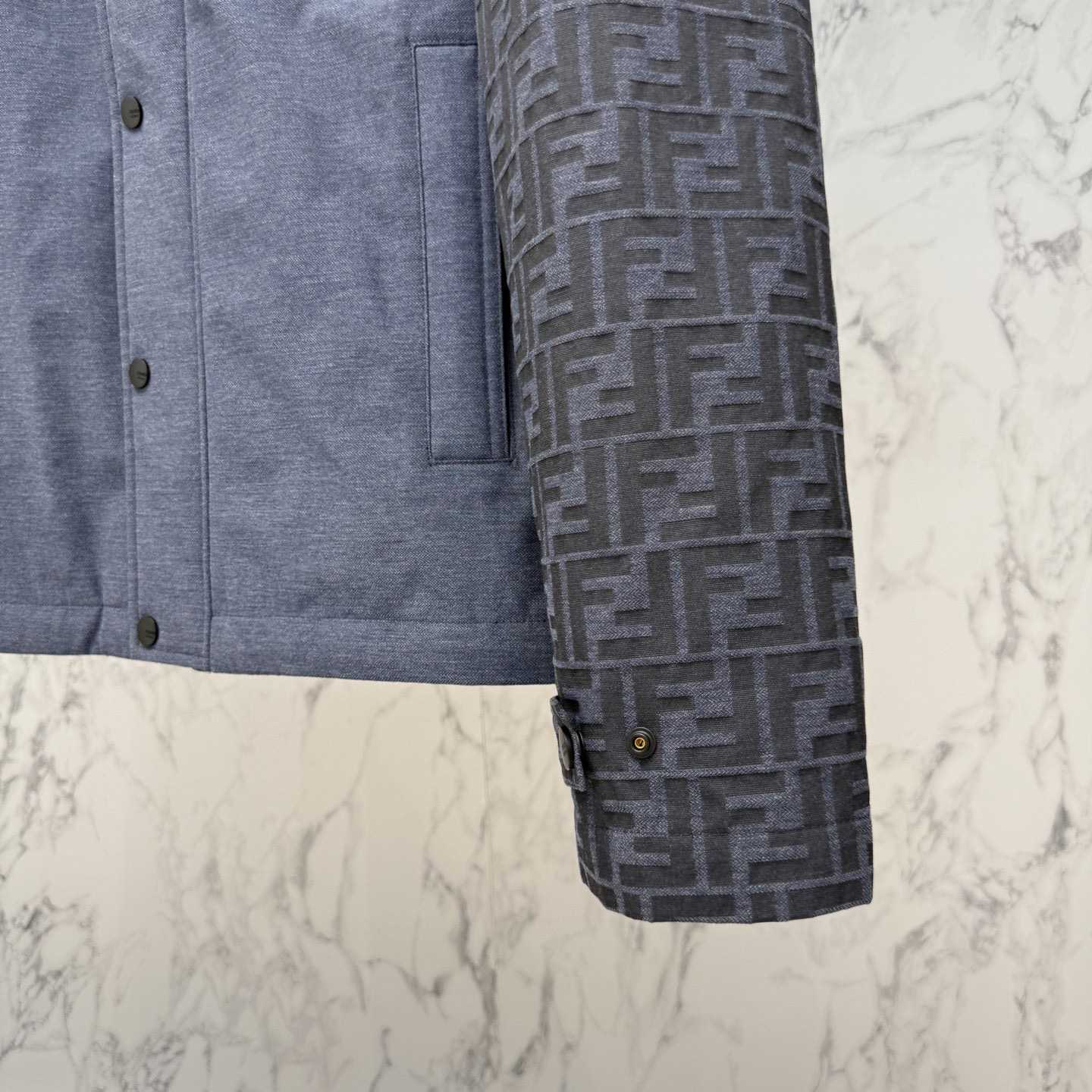 Fendi 'FF Denim Tech' Padded Jacket - FashionPlug