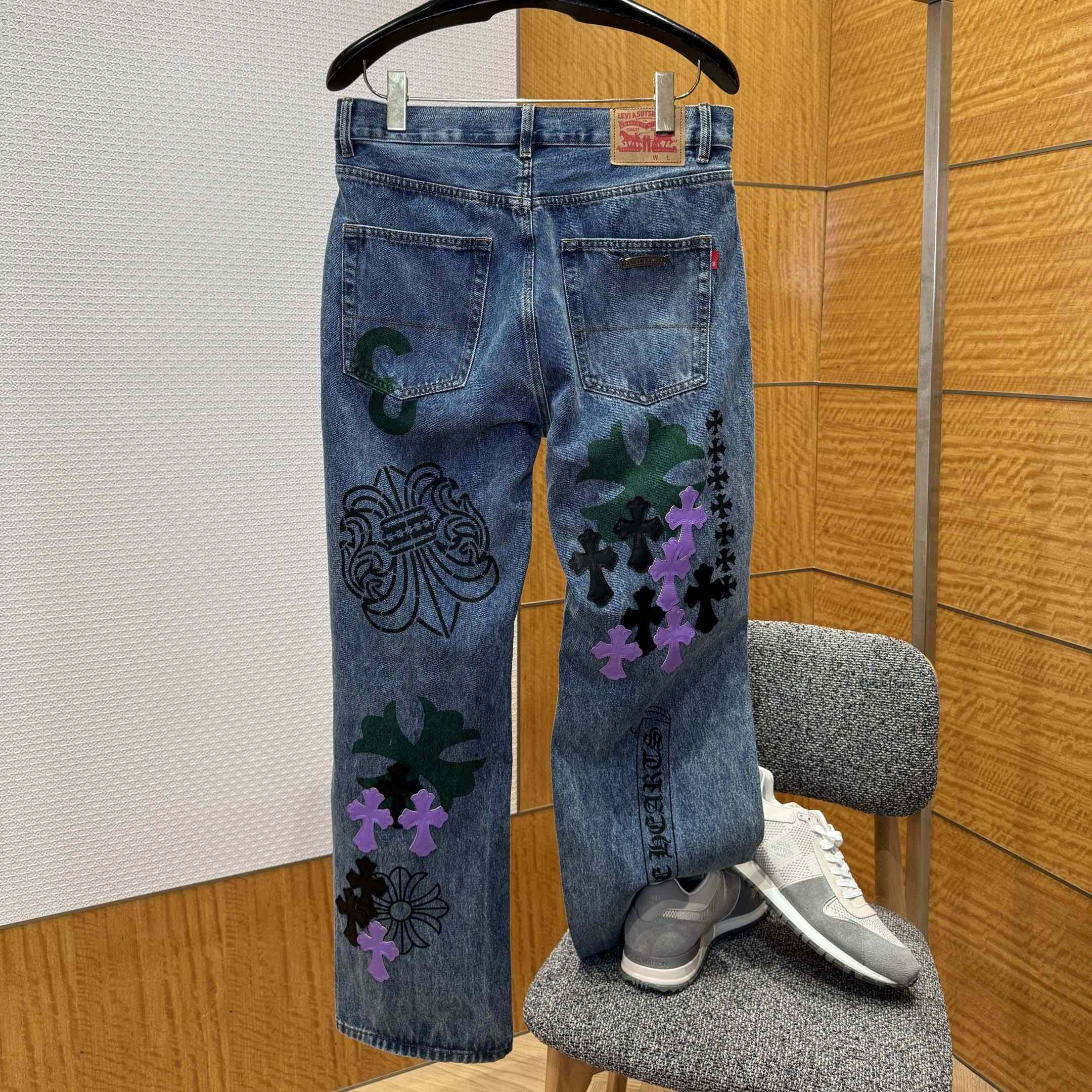 Chrome Hearts Jeans - FashionPlug