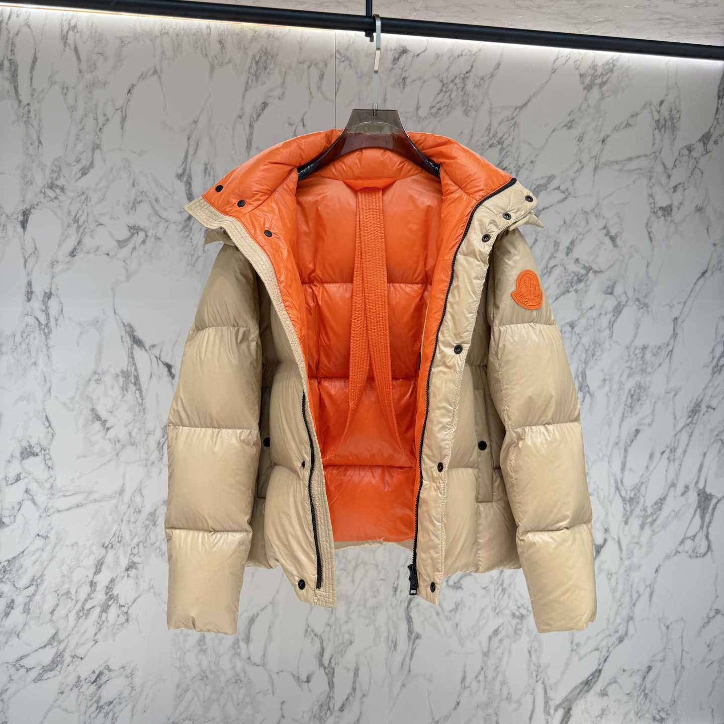Moncler Parana Hooded Short Down Jacket   - FashionPlug