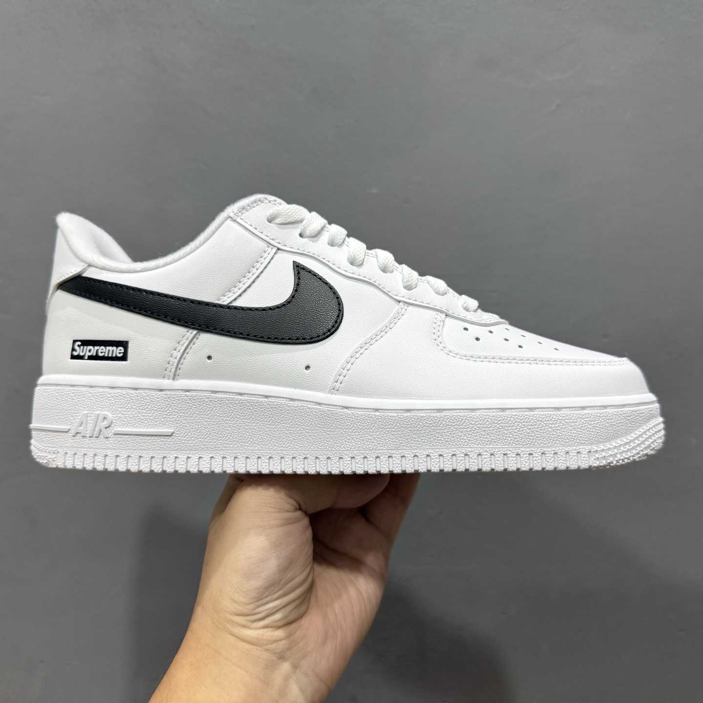 Supreme x Nike Air Force 1 Low “Box Logo - White Black” G Edition CU9225-102 - FashionPlug