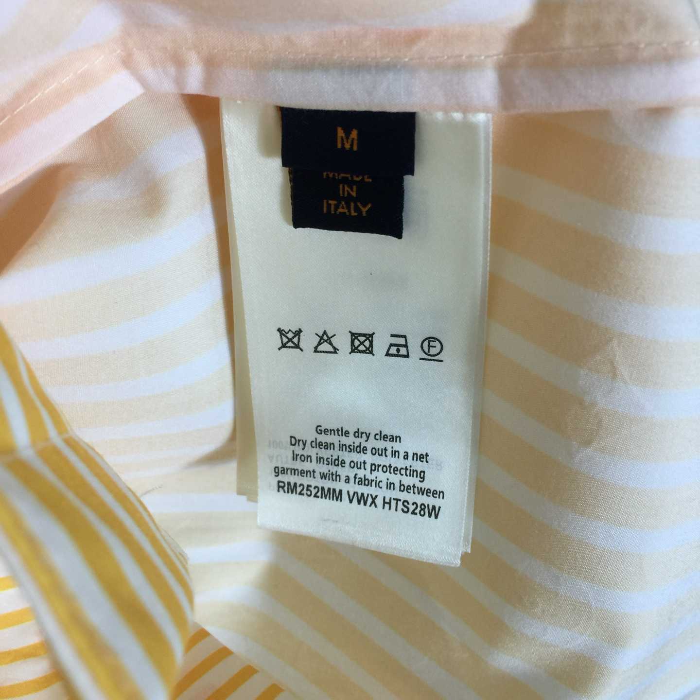 Louis Vuitton Monogram Striped Patchwork Short-Sleeved Shirt   1AHVWT - FashionPlug
