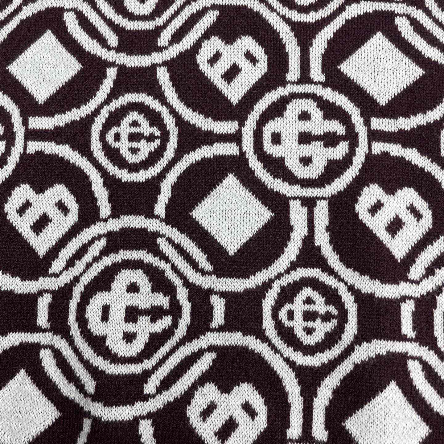 Casablanca Monogram Cotton Knit Polo shirt    Z6027 - FashionPlug