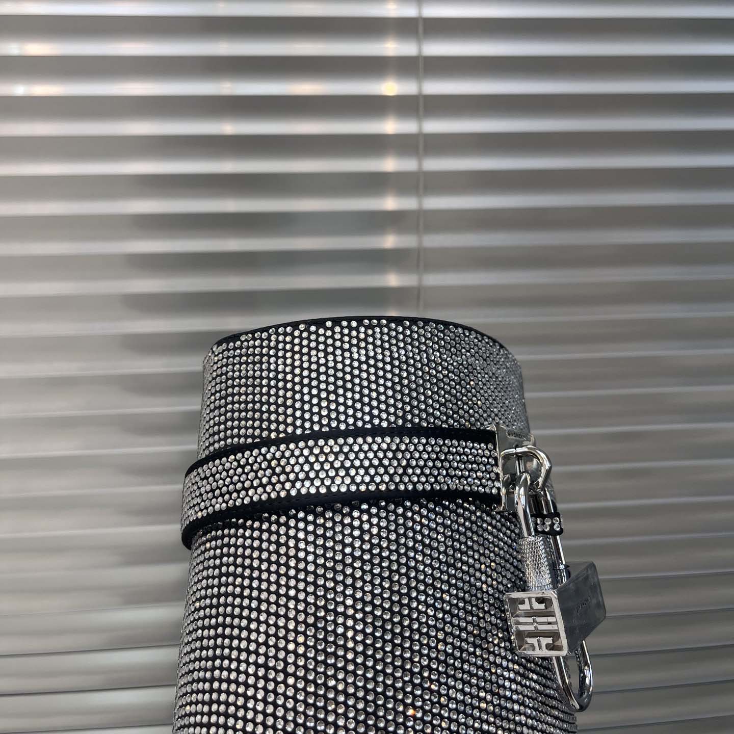 Givenchy Shark Lock Leather Knee-high Boots - FashionPlug