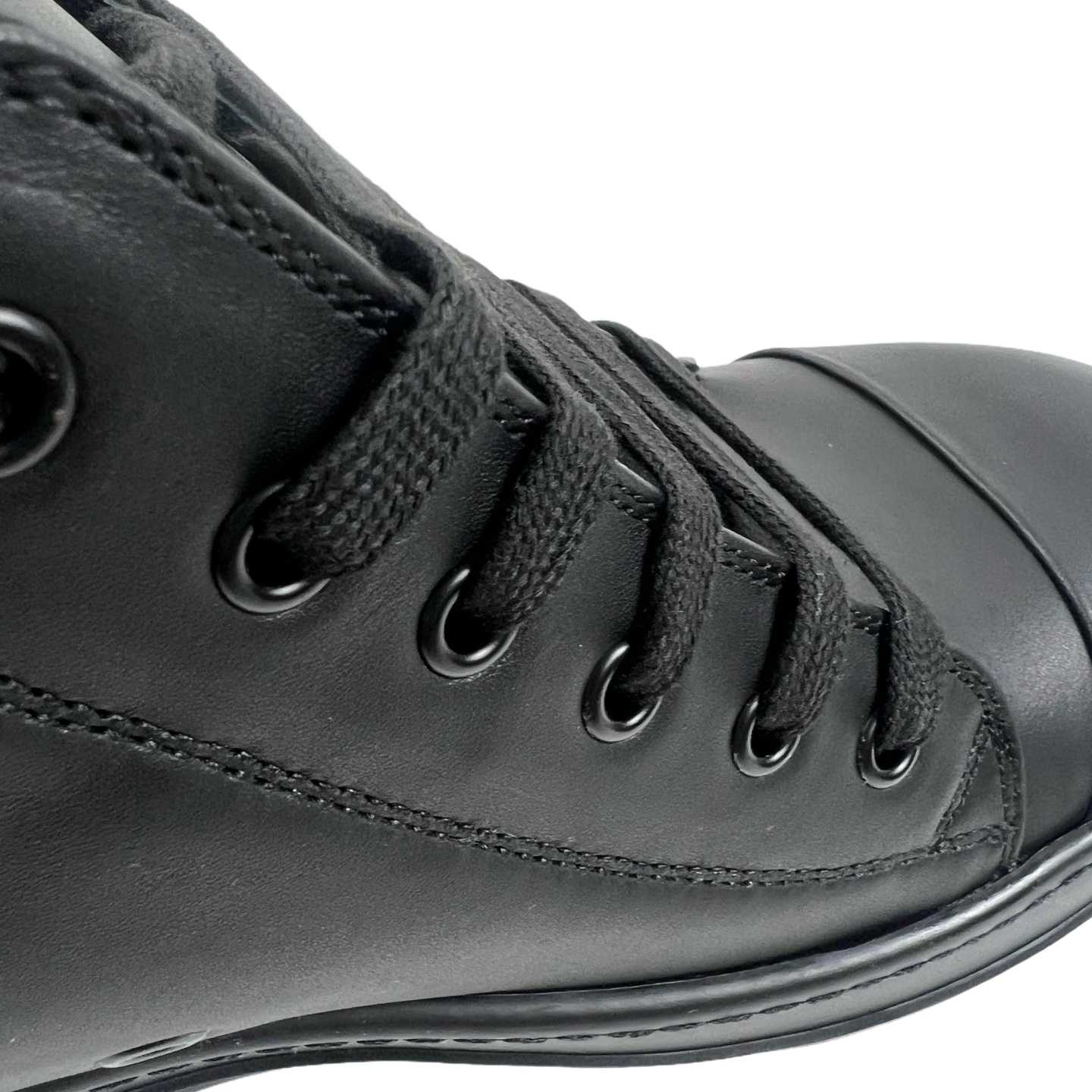 Rick Owens lace-up Leather Sneakers  - FashionPlug