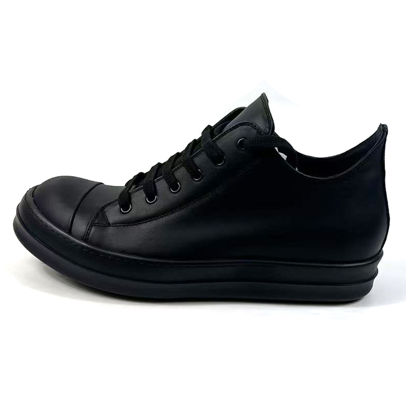 Rick Owens lace-up Leather Sneakers  - FashionPlug