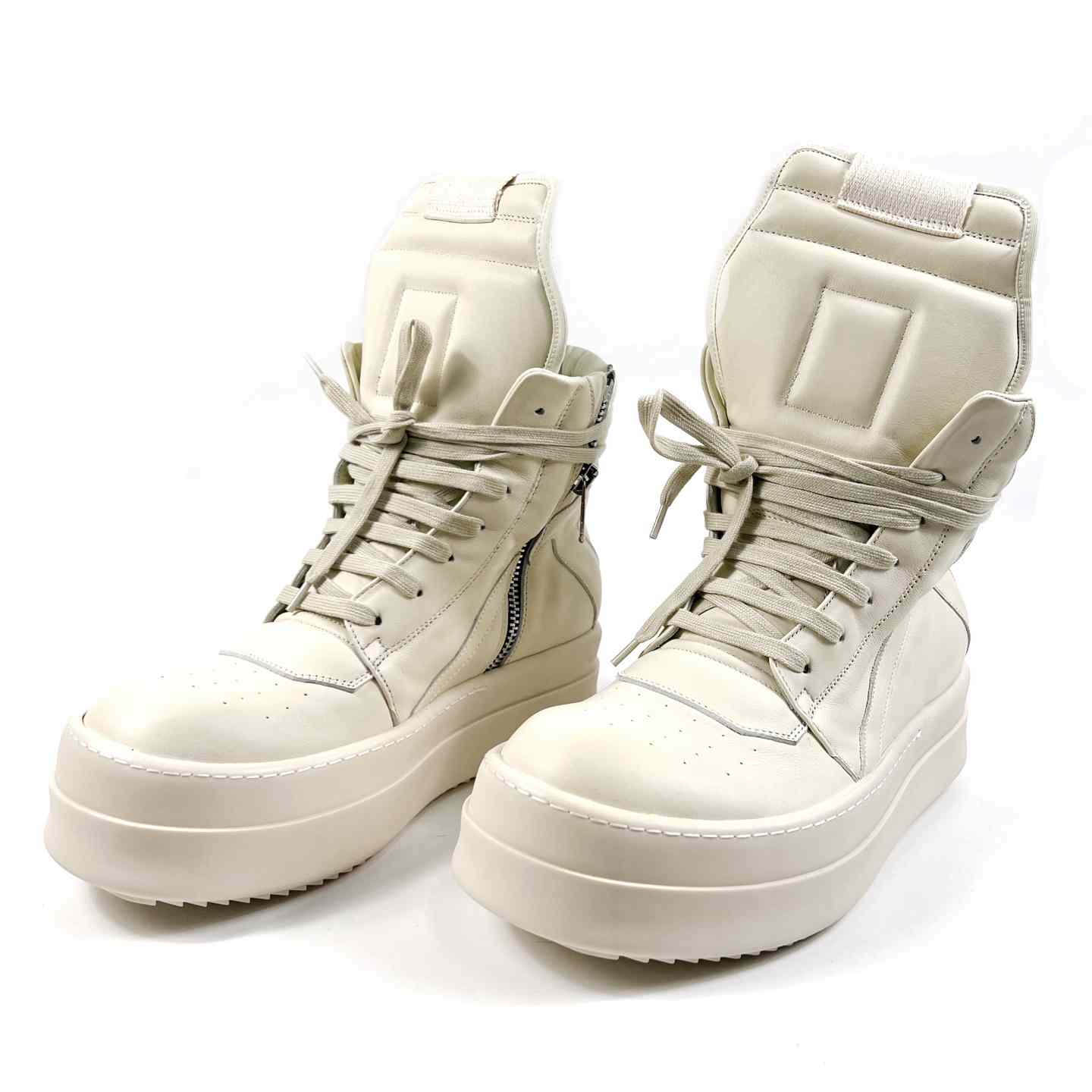 Rick Owens Geobasket High-Top Sneakers - FashionPlug