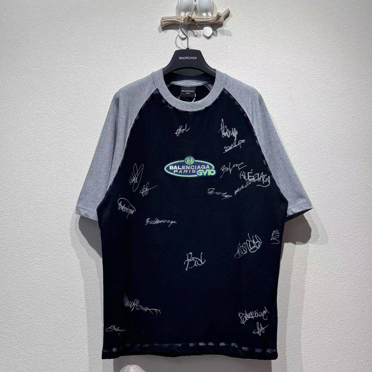 Balenciaga Banana Raglan Oversized T-Shirt In Faded Black Dry Jersey - FashionPlug