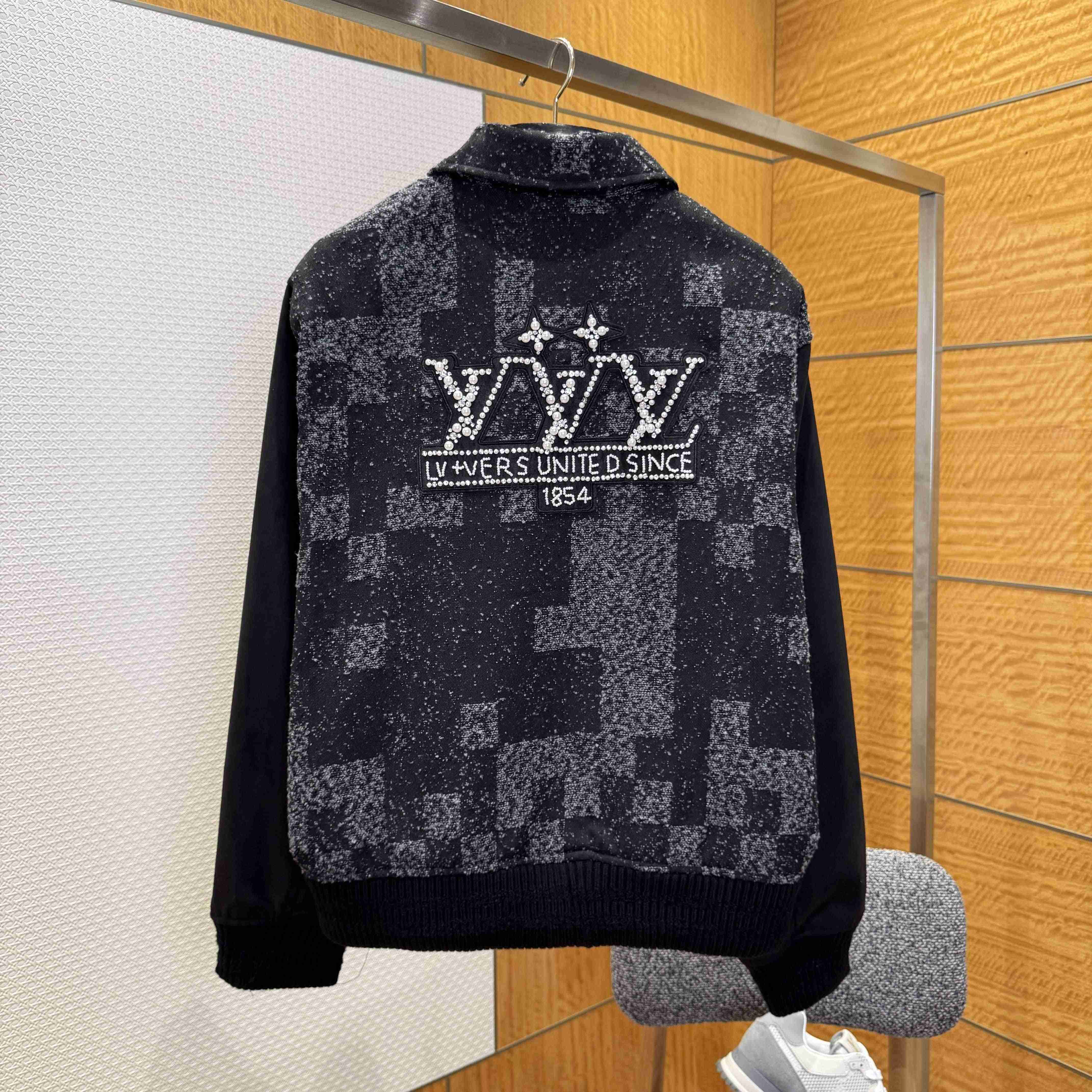 Louis Vuitton Mix Leather Varsity Blouson   1AHBV6 - FashionPlug