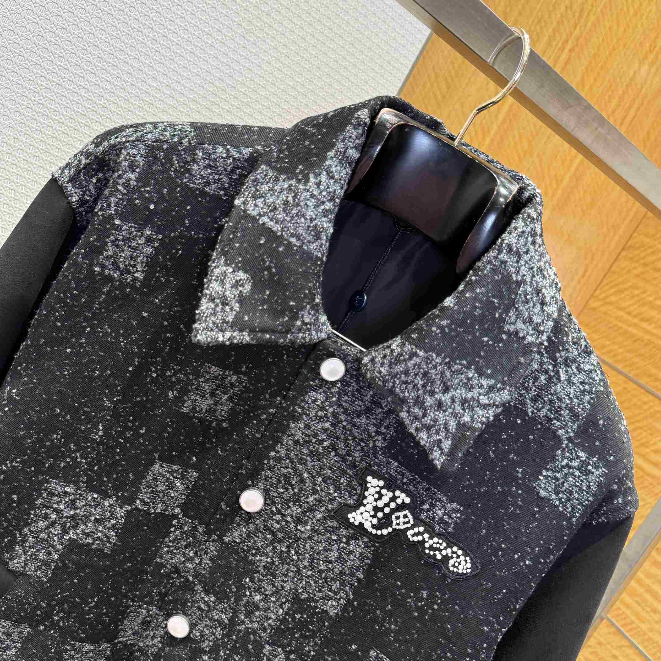 Louis Vuitton Mix Leather Varsity Blouson   1AHBV6 - FashionPlug