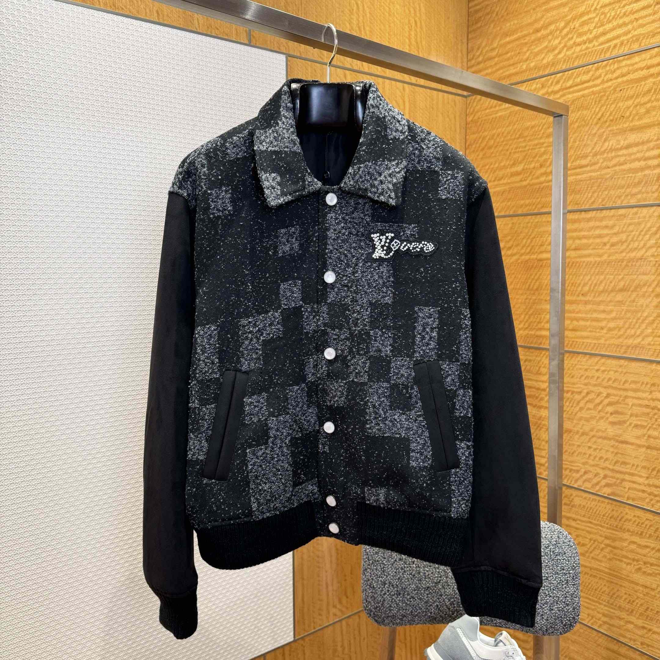 Louis Vuitton Mix Leather Varsity Blouson   1AHBV6 - FashionPlug