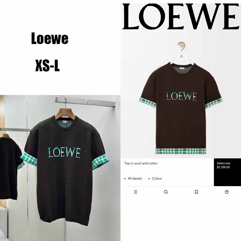 Loewe Top In Wool And Cotton - FashionPlug