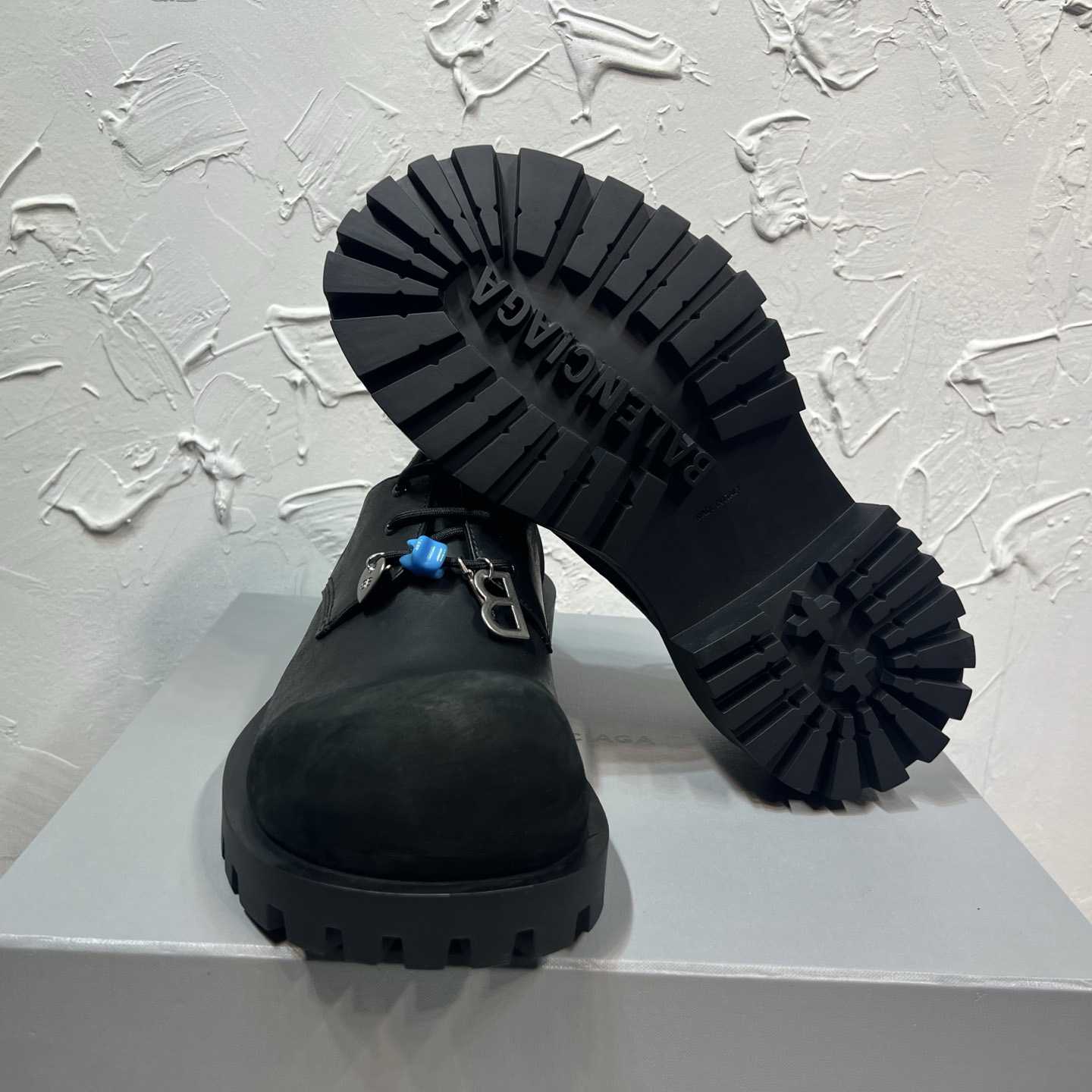 Balenciaga Hummer Derbie In Black - FashionPlug