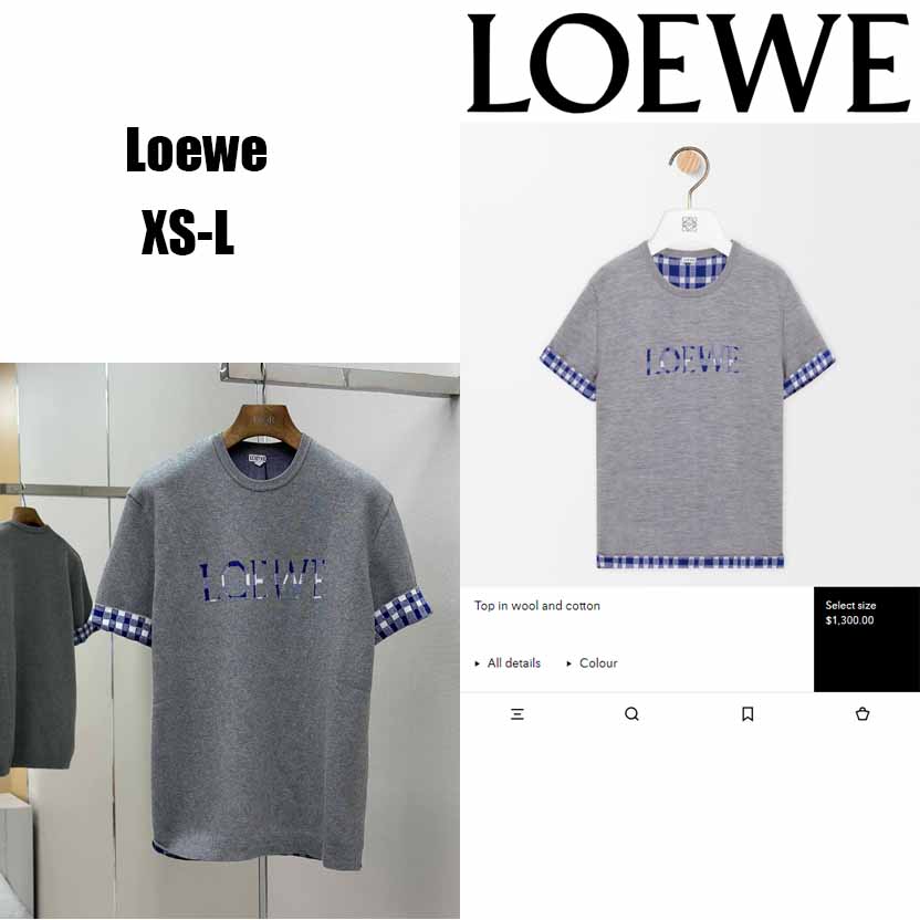 Loewe Top In Wool And Cotton - FashionPlug