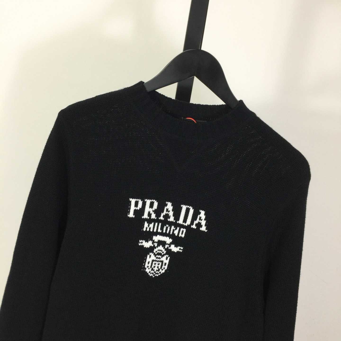 Prada Wool and cashmere crew-neck sweater - FashionPlug