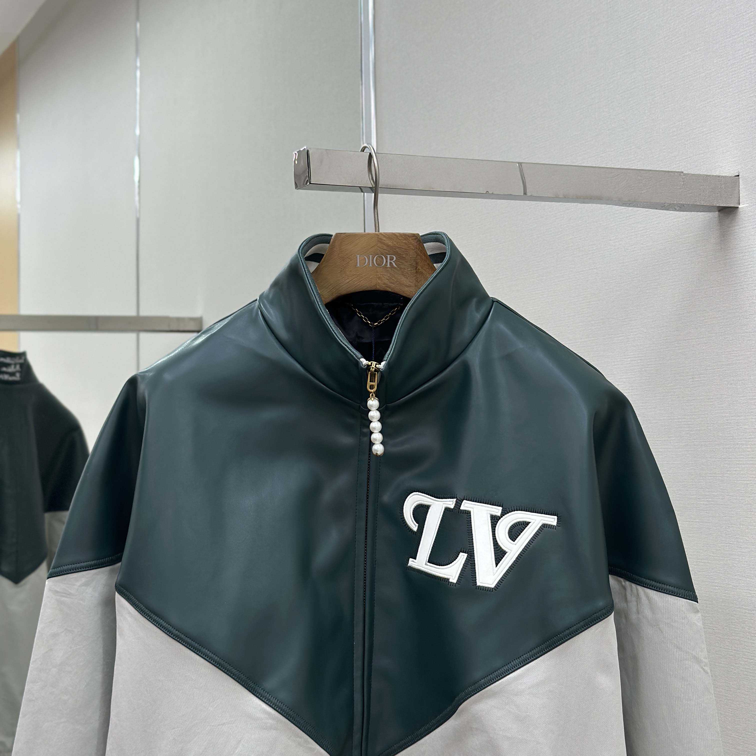 Louis Vuitton Graphic Leather Mix Tracktop   1AIJX2 - FashionPlug
