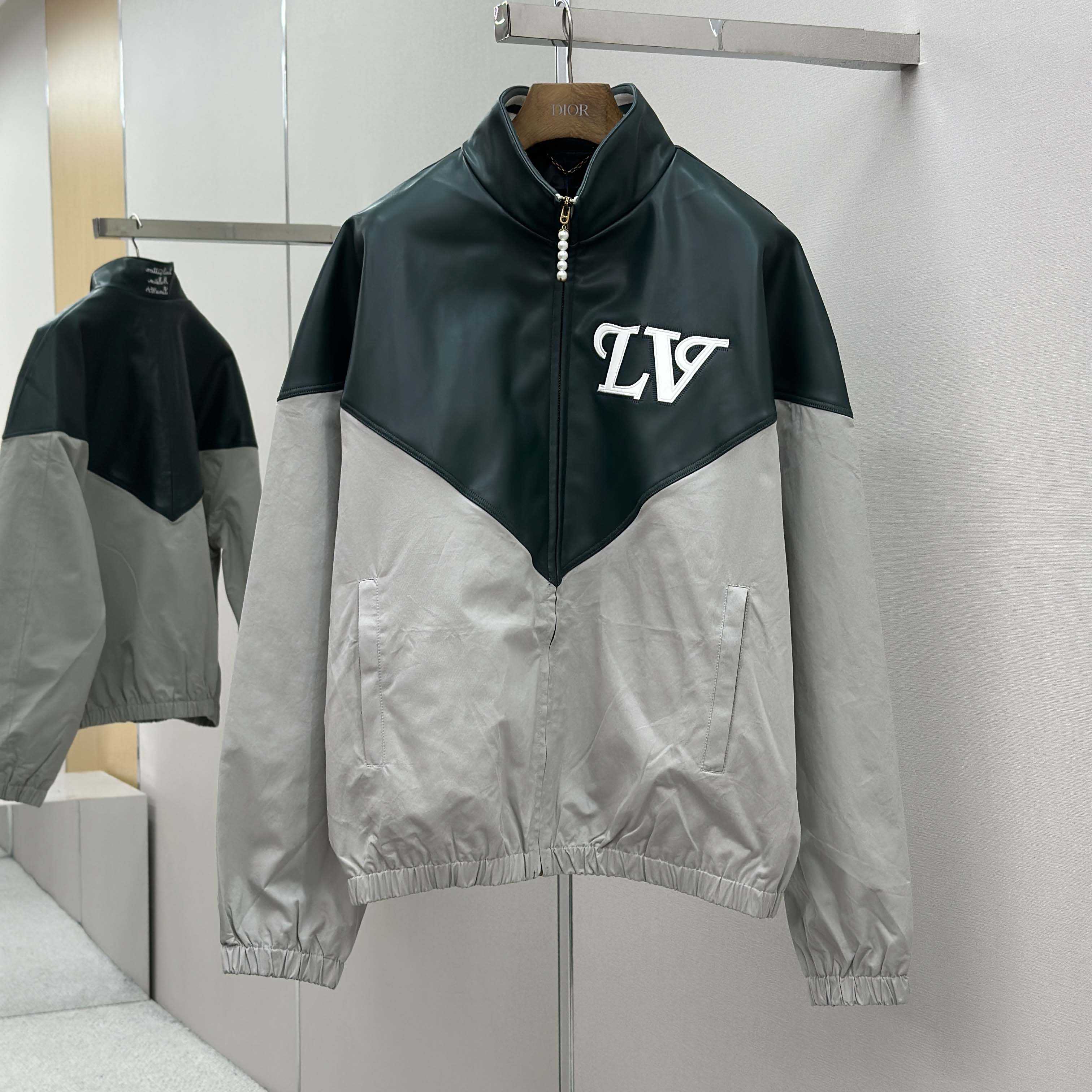 Louis Vuitton Graphic Leather Mix Tracktop   1AIJX2 - FashionPlug