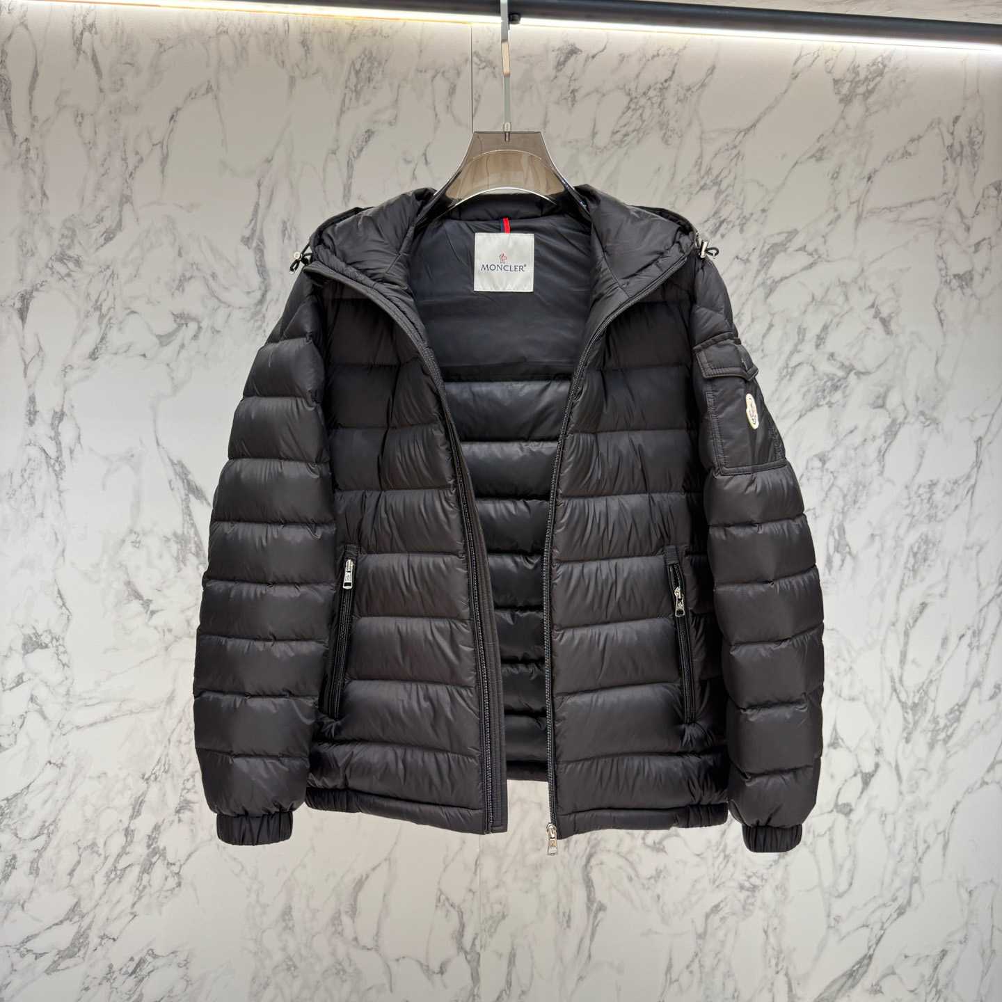 Moncler Galion Hooded Short Down Jacket - FashionPlug