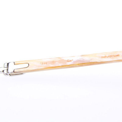 Cartier CT_3524012 White Buffalo Eyeglasses In Silver - FashionPlug