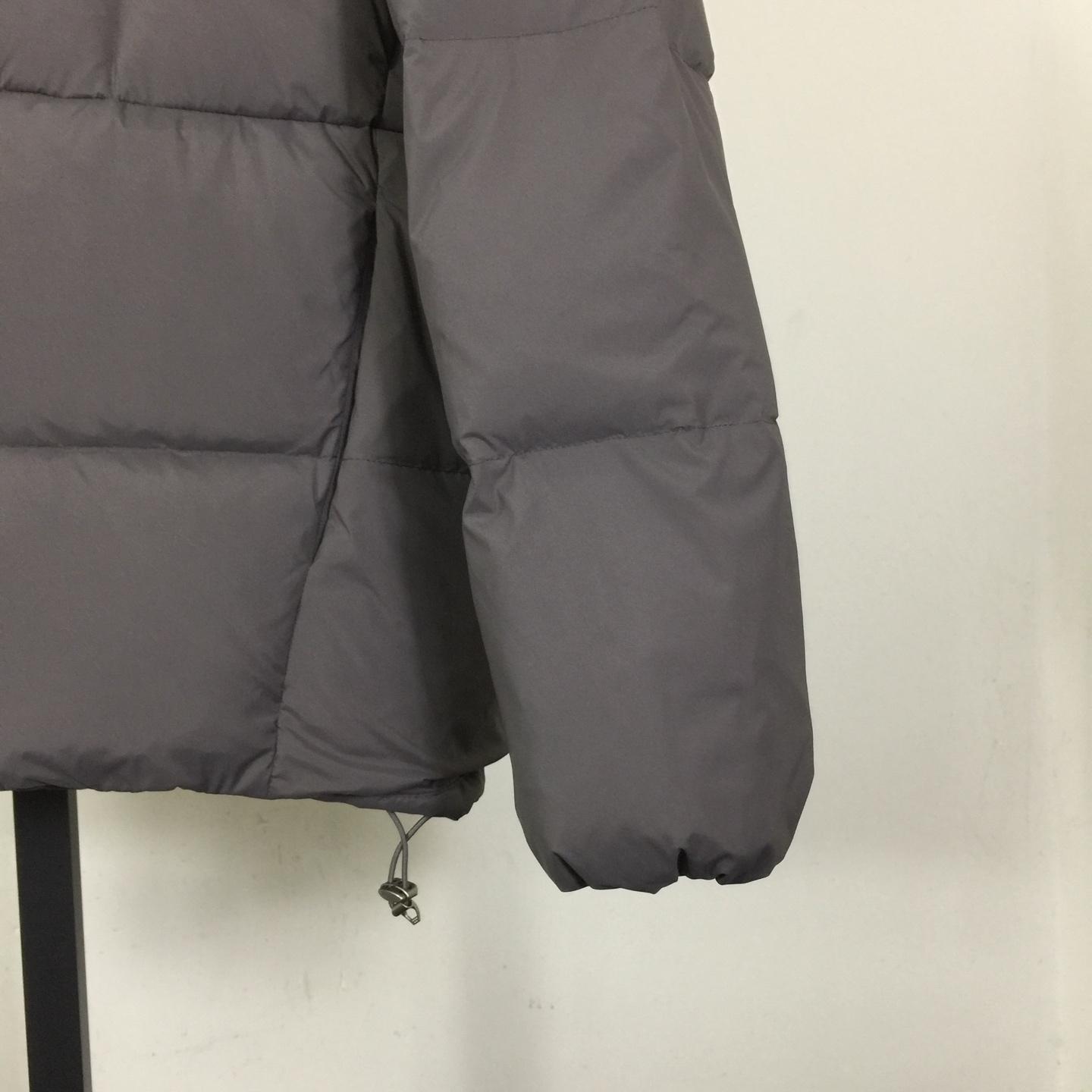 Moncler Fusain Hooded Short Down Jacket - FashionPlug
