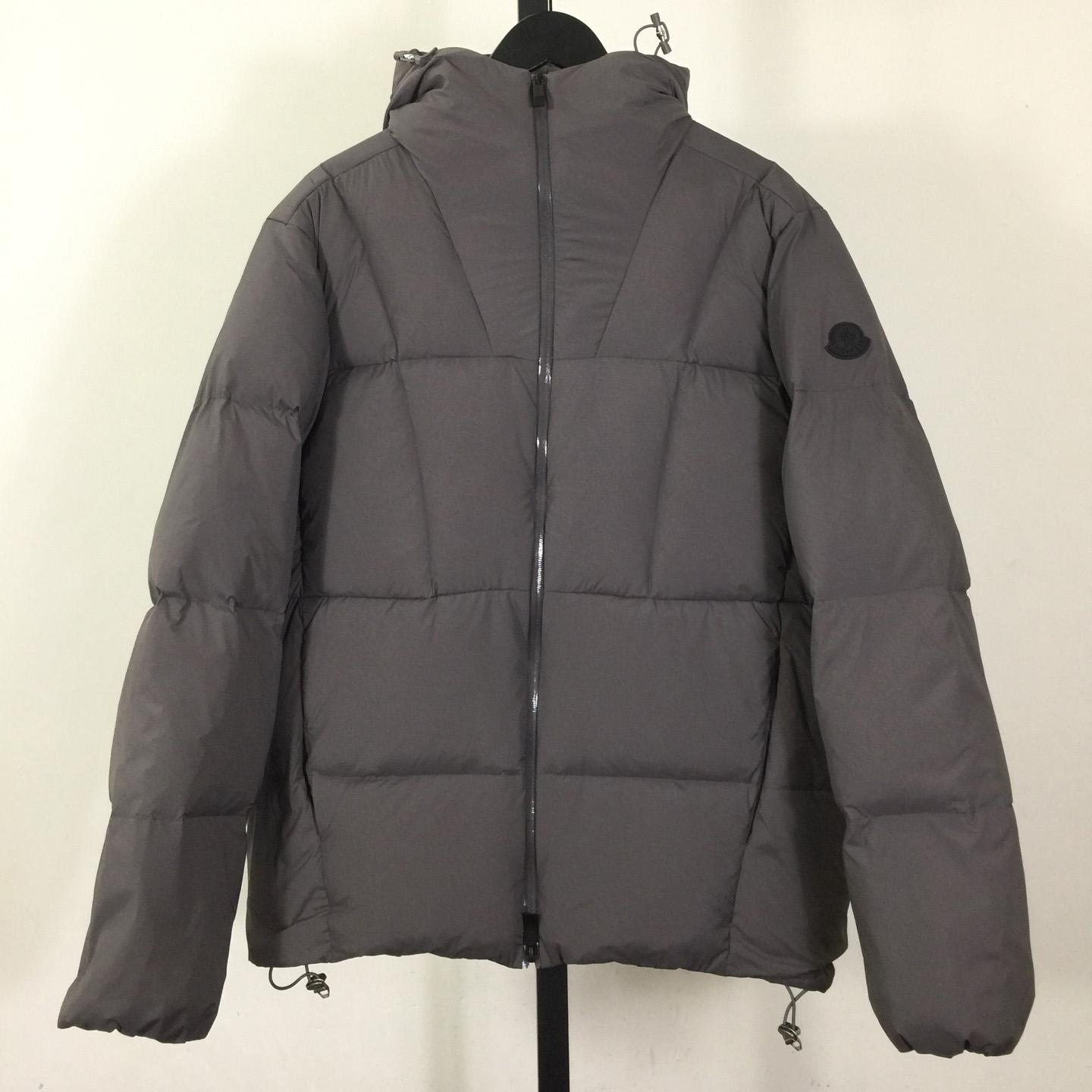 Moncler Fusain Hooded Short Down Jacket - FashionPlug