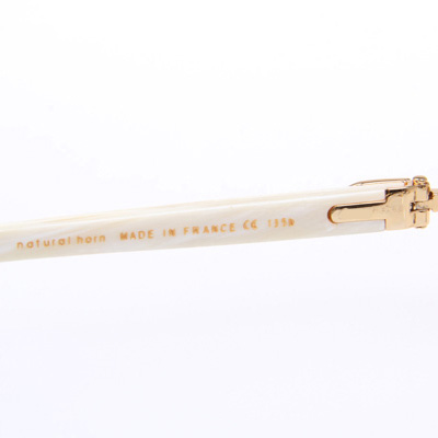 Cartier CT_3524012 White Buffalo Eyeglasses In Gold - FashionPlug