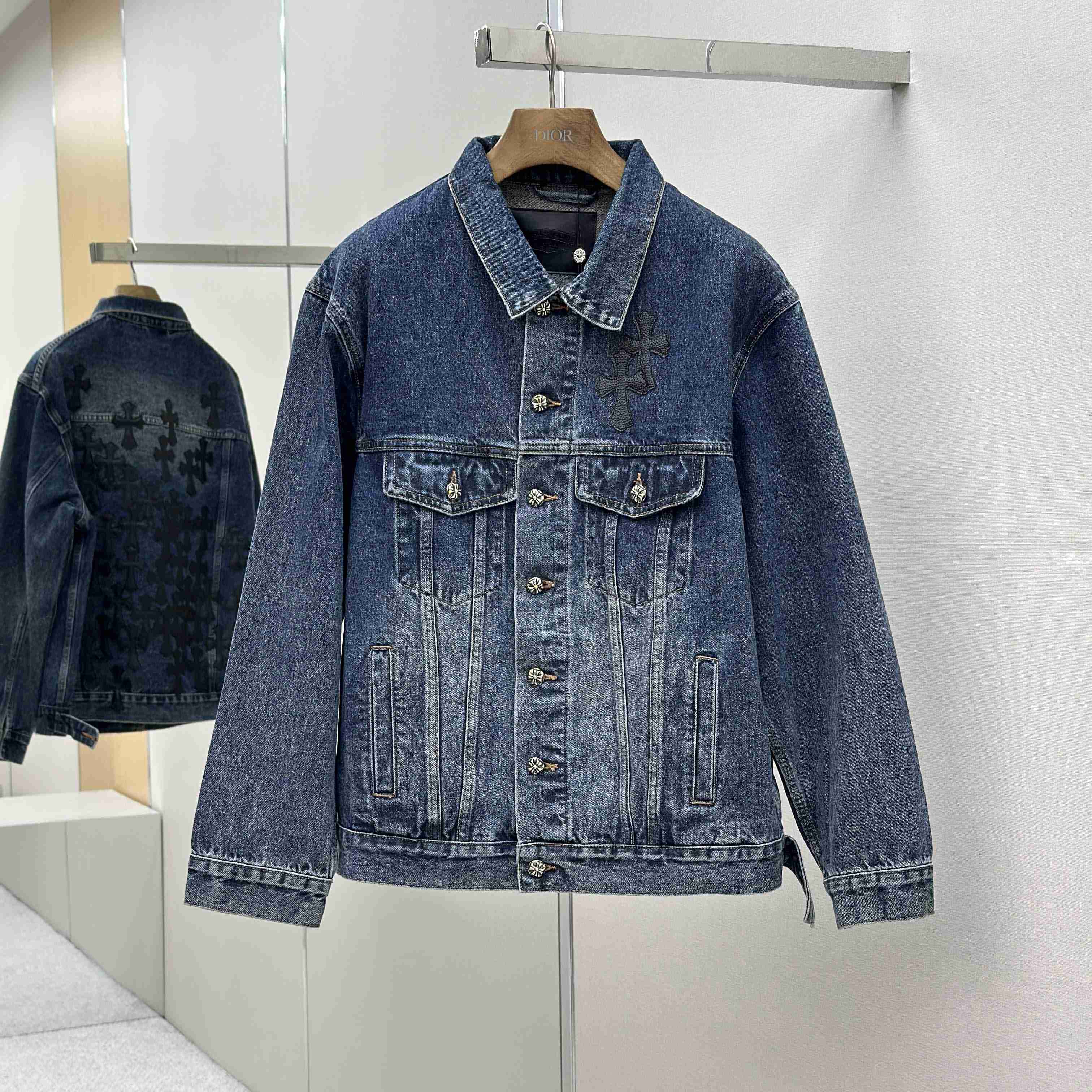 Chrome Hearts Denim Jacket - FashionPlug