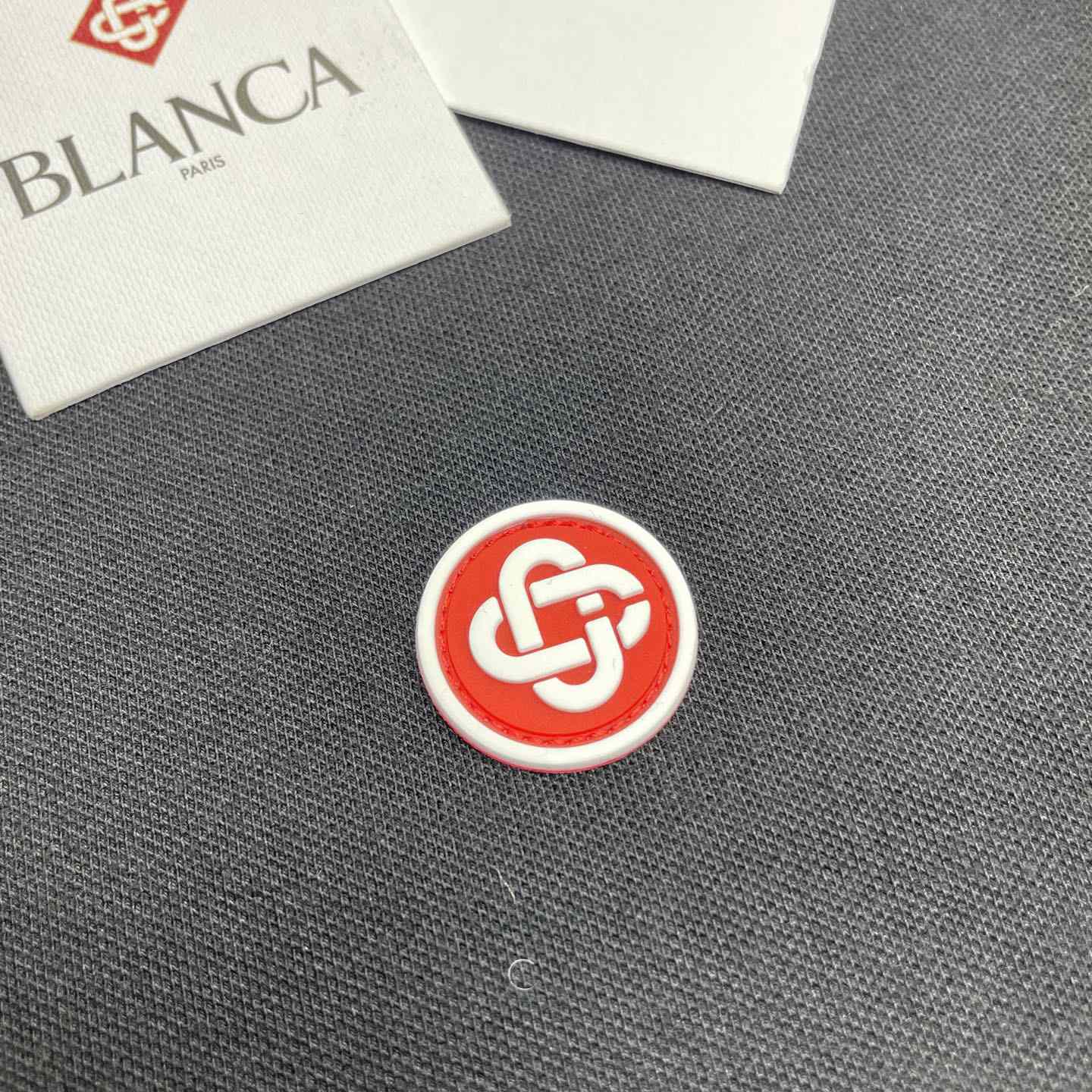 Casablanca Laurel Pique Short Sleeve Polo Shirt    c1098 - FashionPlug