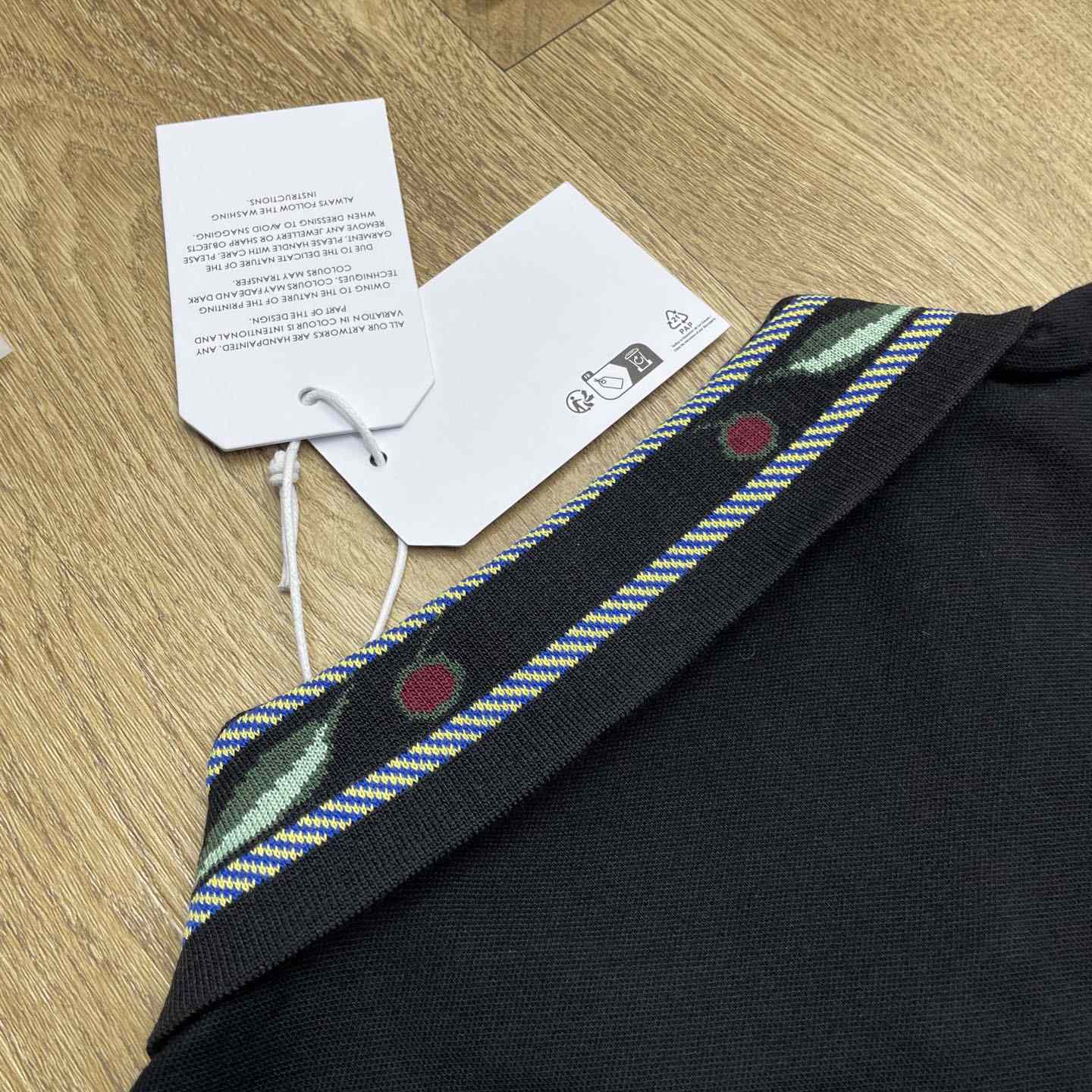 Casablanca Laurel Pique Short Sleeve Polo Shirt    c1098 - FashionPlug