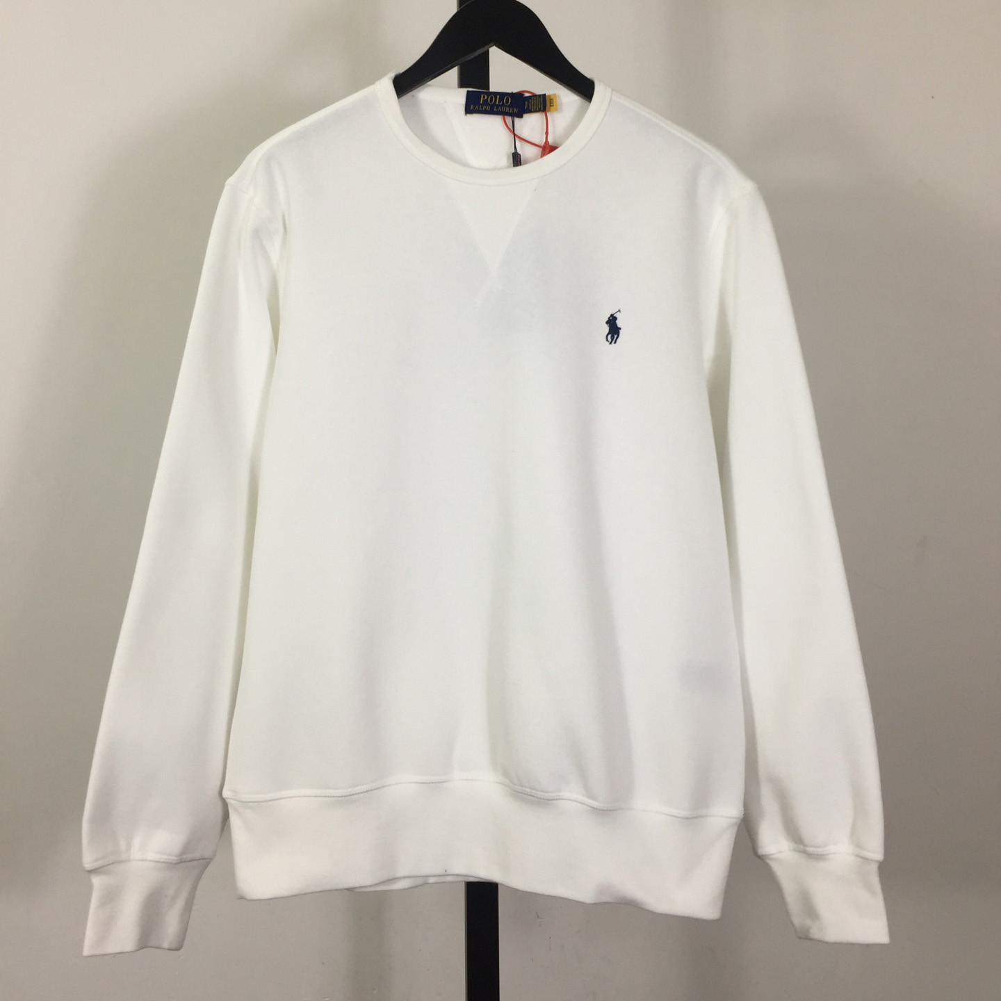 Ralph Lauren White Cotton-blend Crewneck - FashionPlug