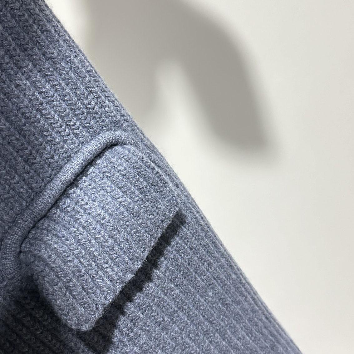 Bottega Veneta Felted Wool Knitted Coat - FashionPlug