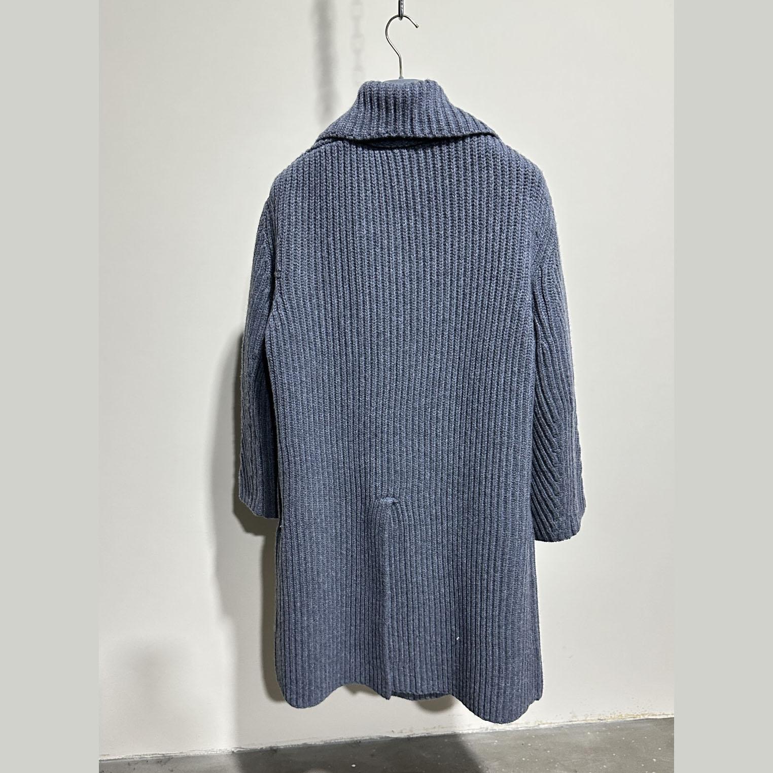 Bottega Veneta Felted Wool Knitted Coat - FashionPlug