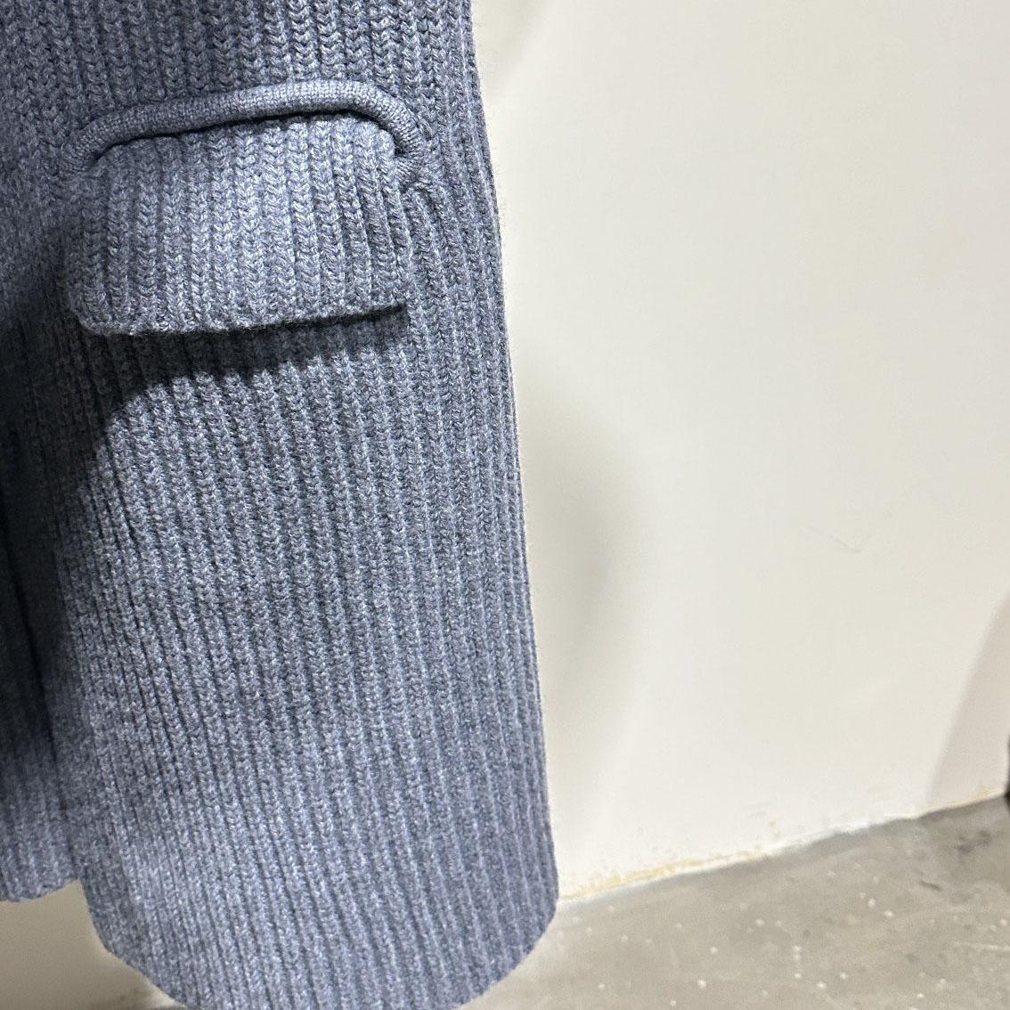 Bottega Veneta Felted Wool Knitted Coat - FashionPlug