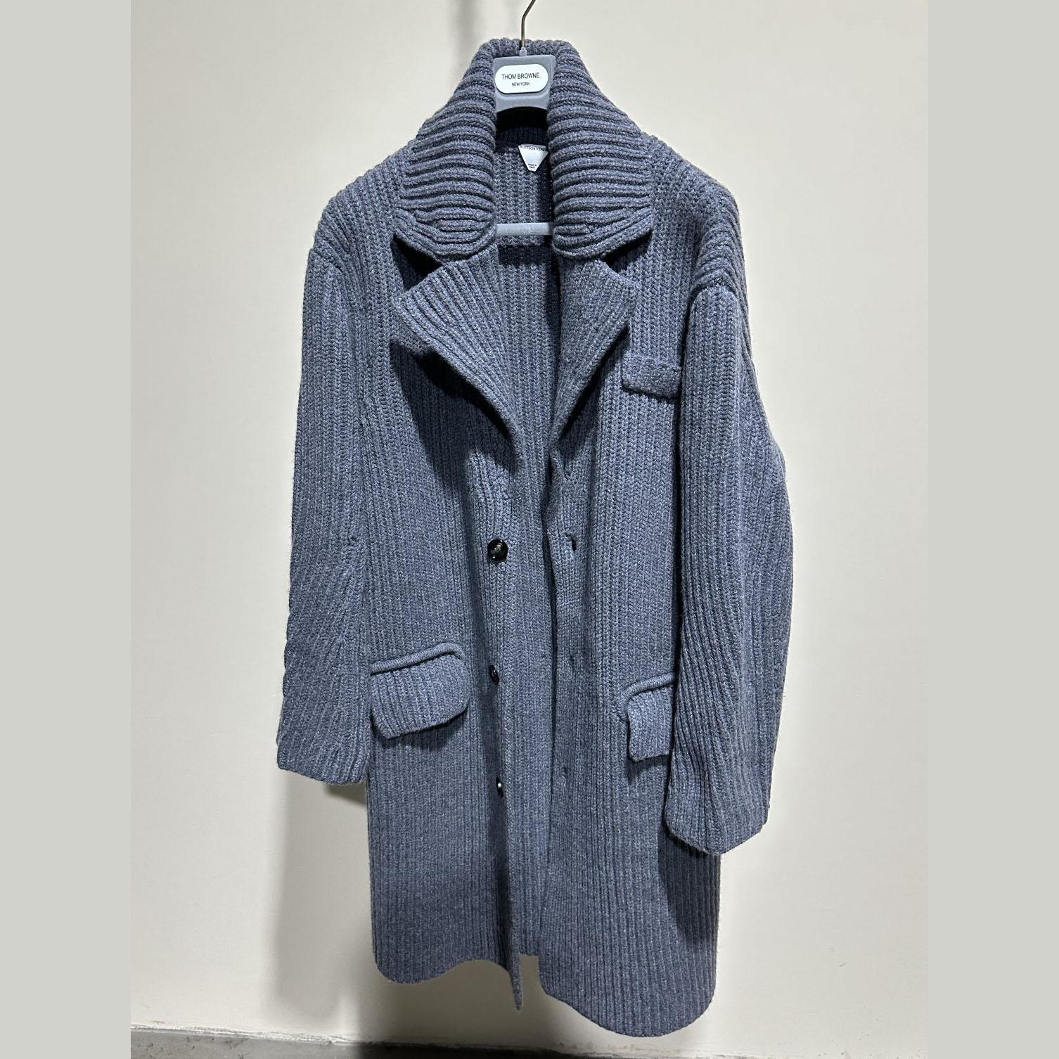 Bottega Veneta Felted Wool Knitted Coat - FashionPlug