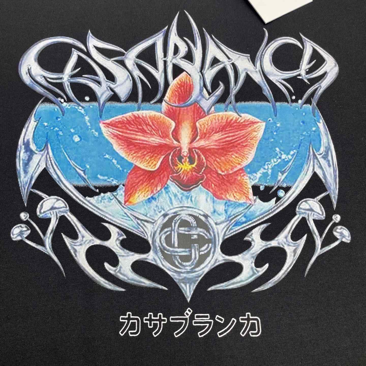 Casablanca Blades Oversized Short Sleeve T-Shirt   C1084 - FashionPlug