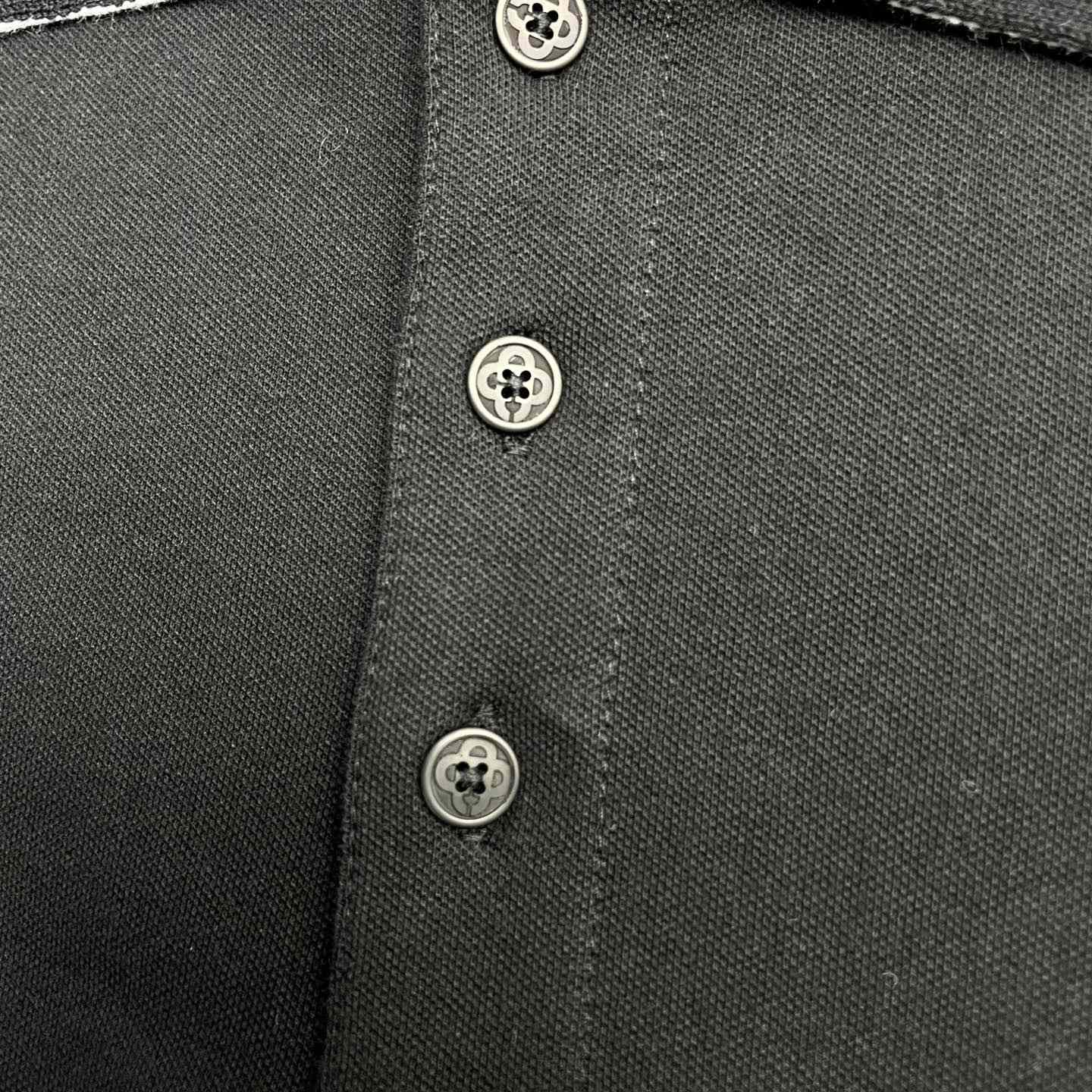 Casablanca Chenille Collar Raglan Polo Shirt   c1107 - FashionPlug