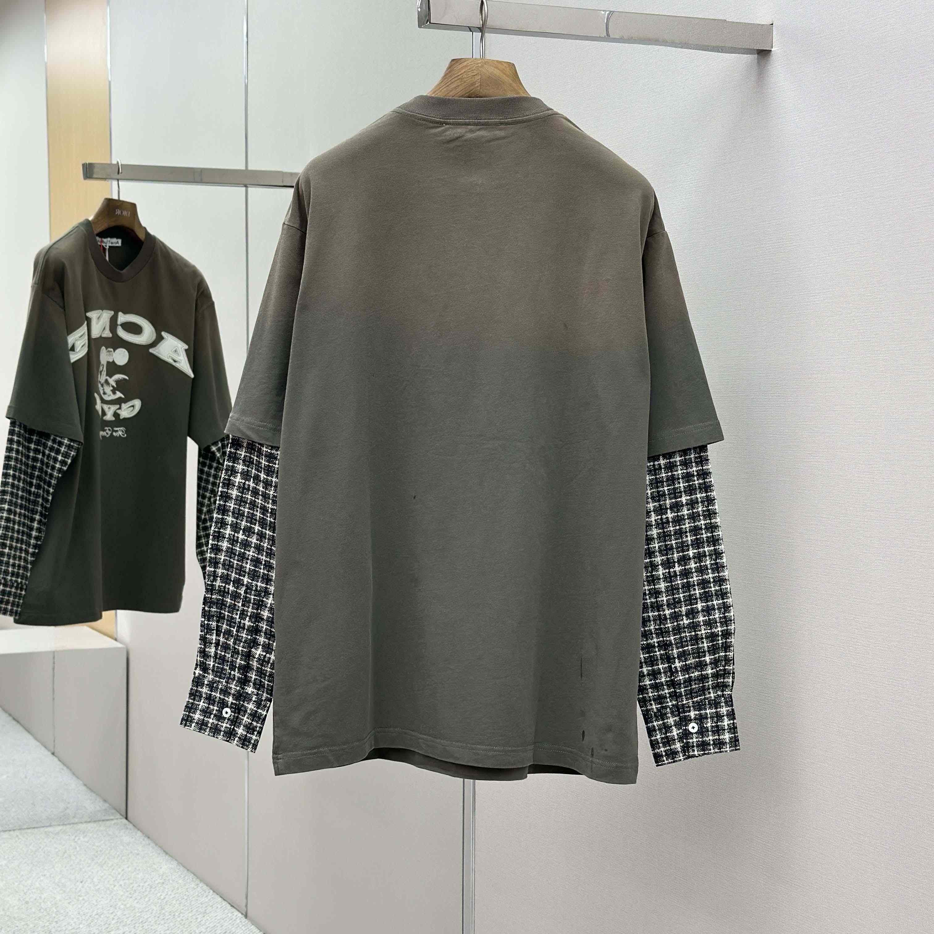 Acne Studios Layered Logo T-shirt - FashionPlug