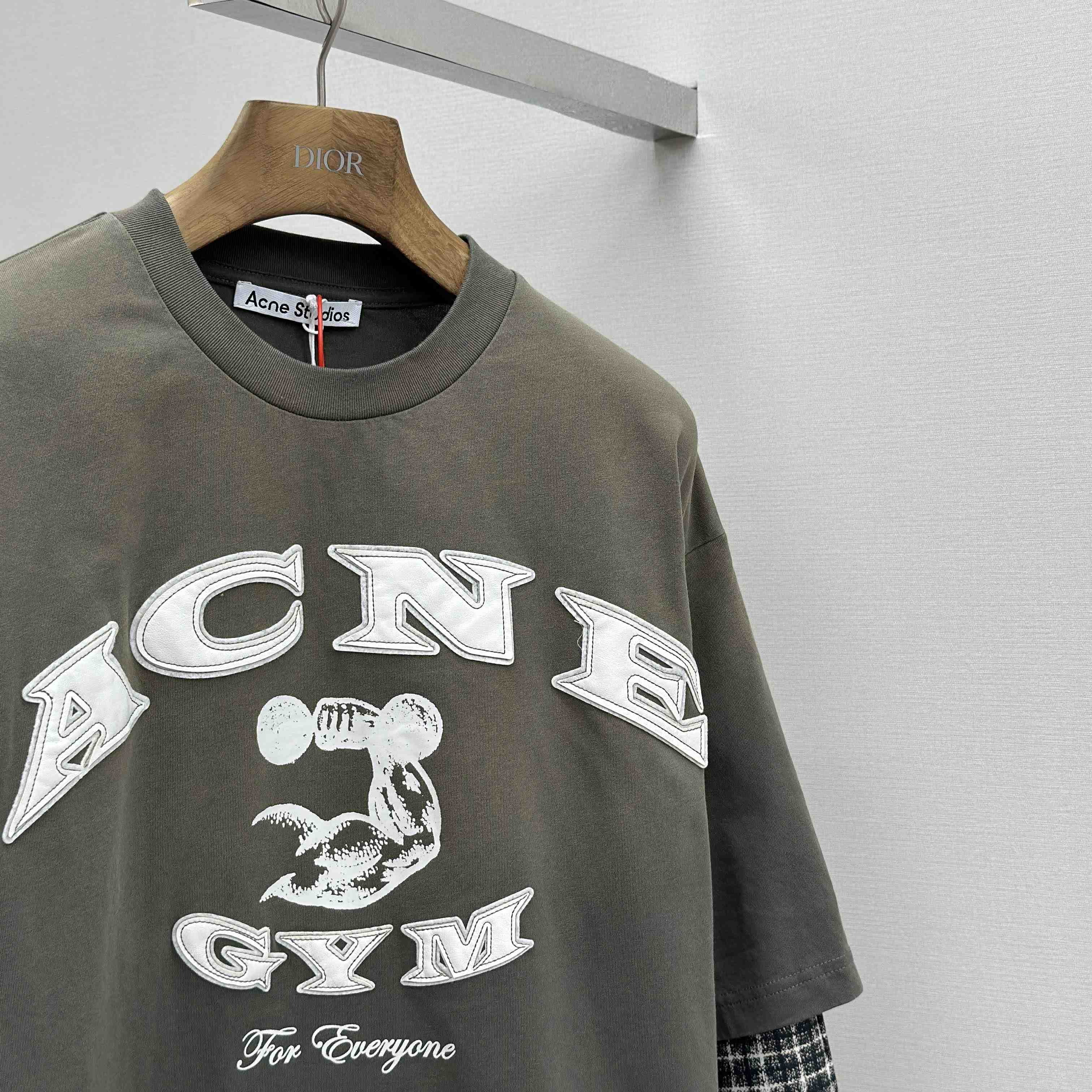 Acne Studios Layered Logo T-shirt - FashionPlug