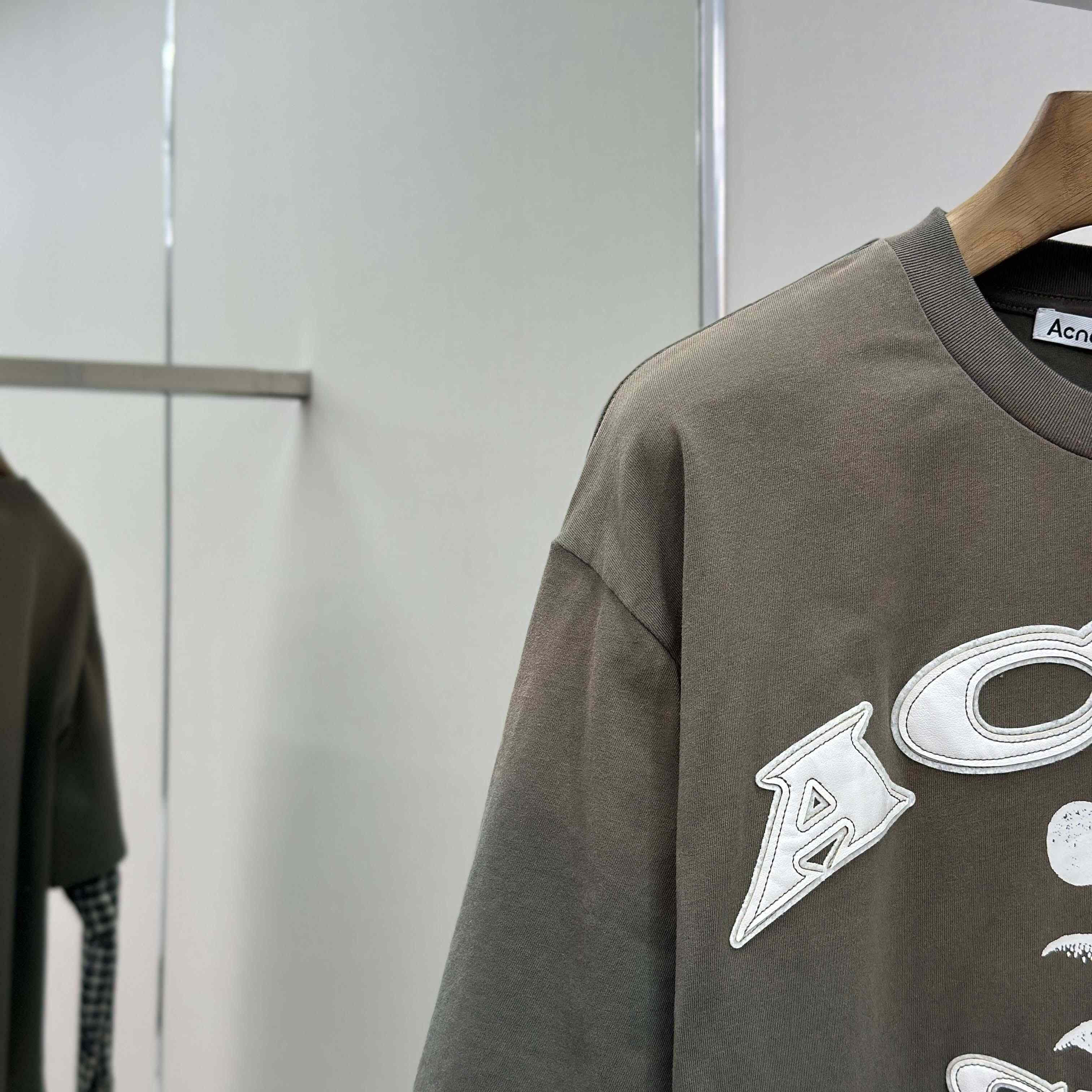 Acne Studios Layered Logo T-shirt - FashionPlug