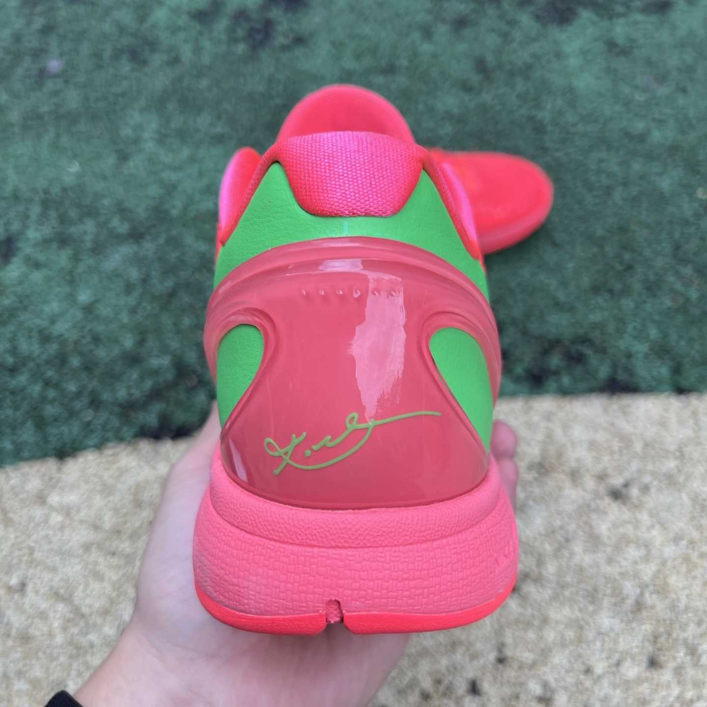 Nike Zoom Kobe 6 Protro “Reverse All-Star” Custom Basketball Shoes Red/Green  - FashionPlug