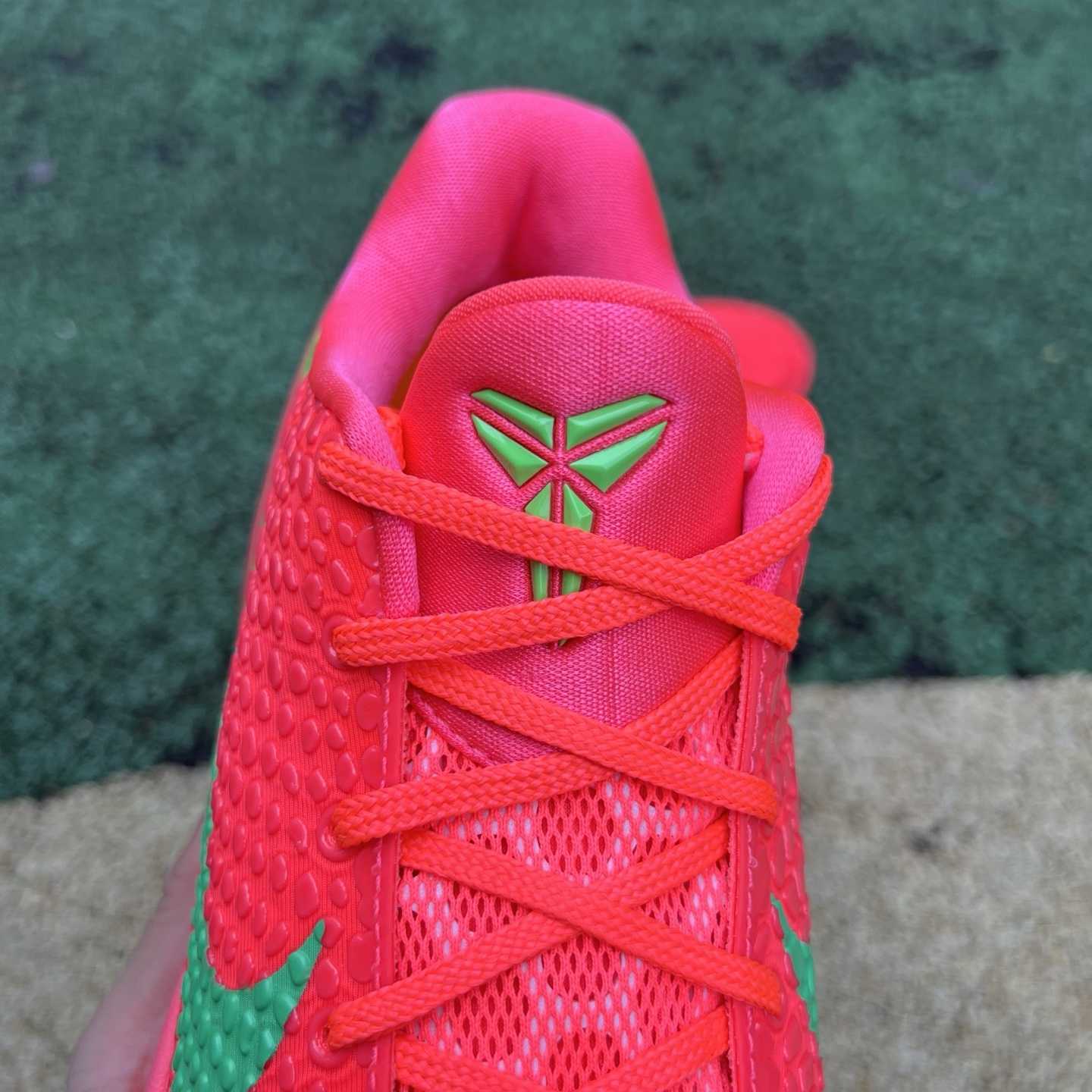 Nike Zoom Kobe 6 Protro “Reverse All-Star” Custom Basketball Shoes Red/Green  - FashionPlug