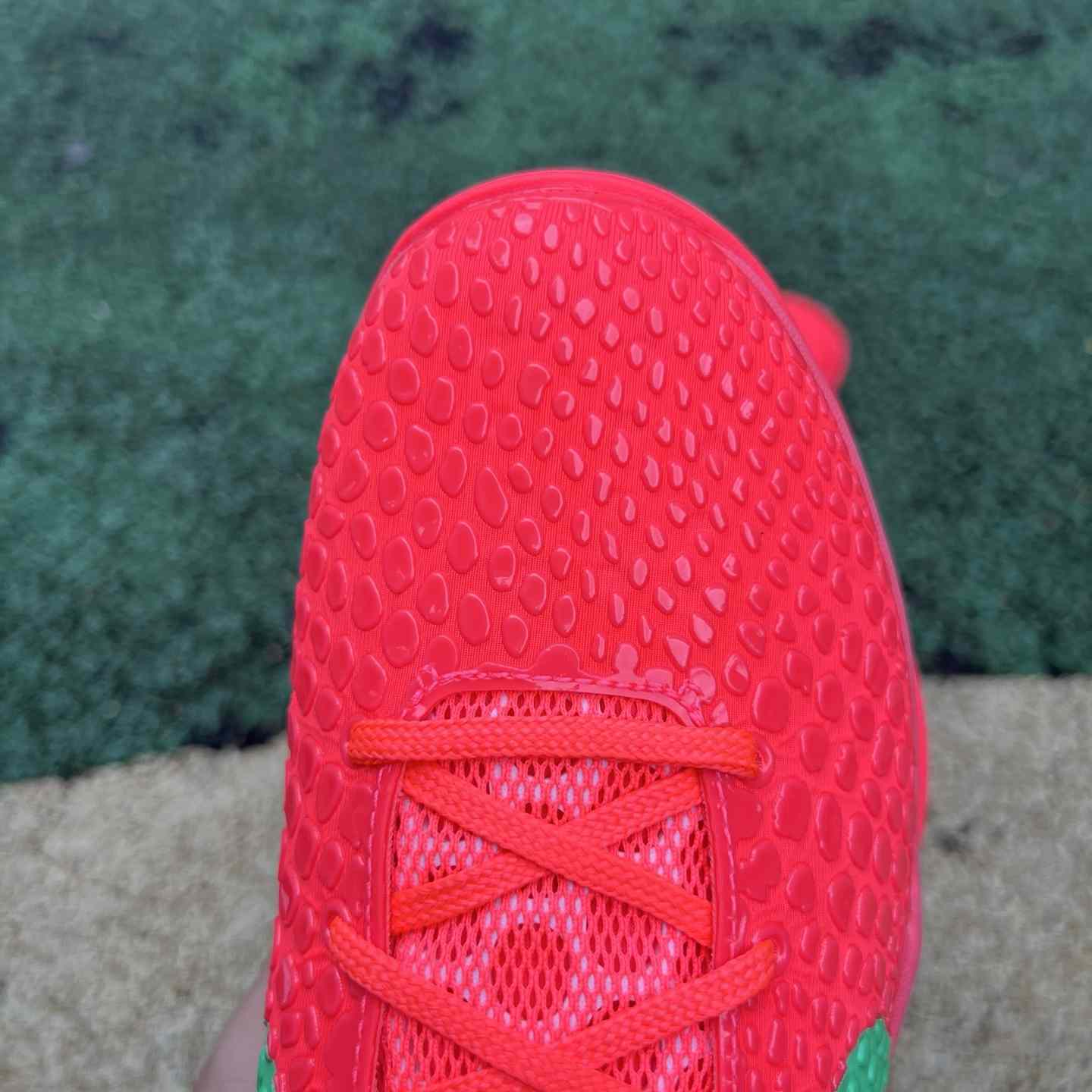 Nike Zoom Kobe 6 Protro “Reverse All-Star” Custom Basketball Shoes Red/Green  - FashionPlug