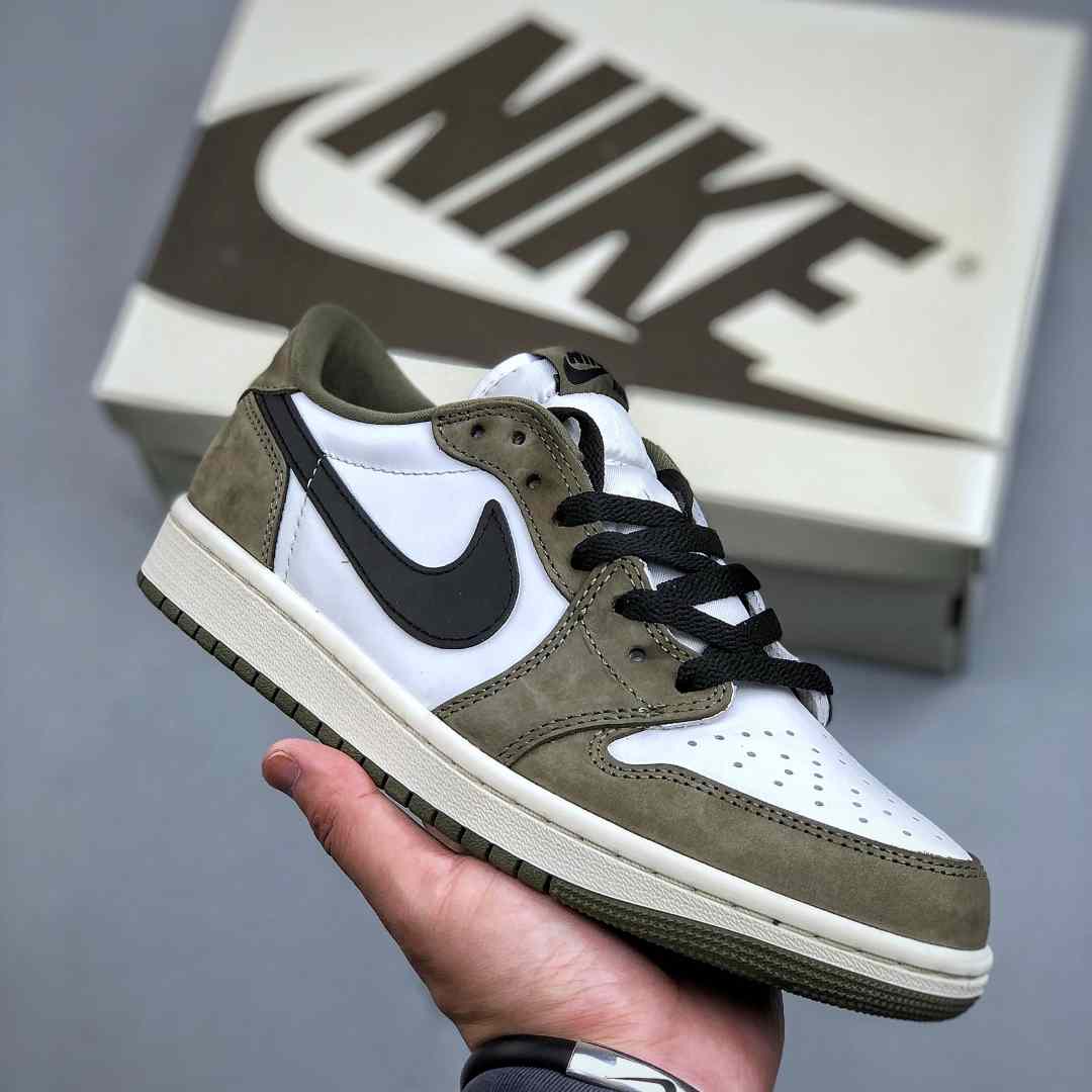 Air Jordan 1 Low OG “Medium Olive” HQ6998-200 - FashionPlug
