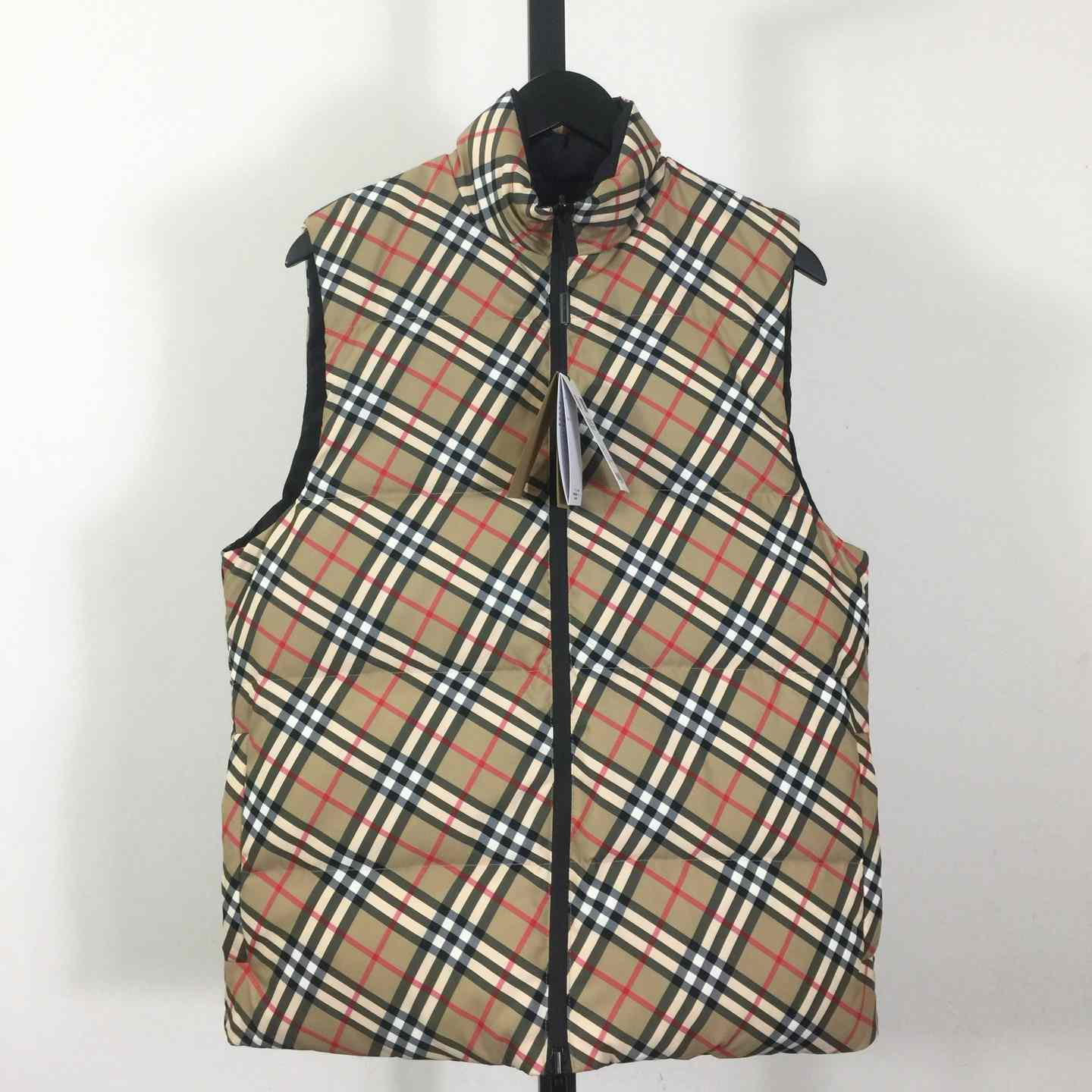 Burberry Reversible Check Puffer Gilet - FashionPlug