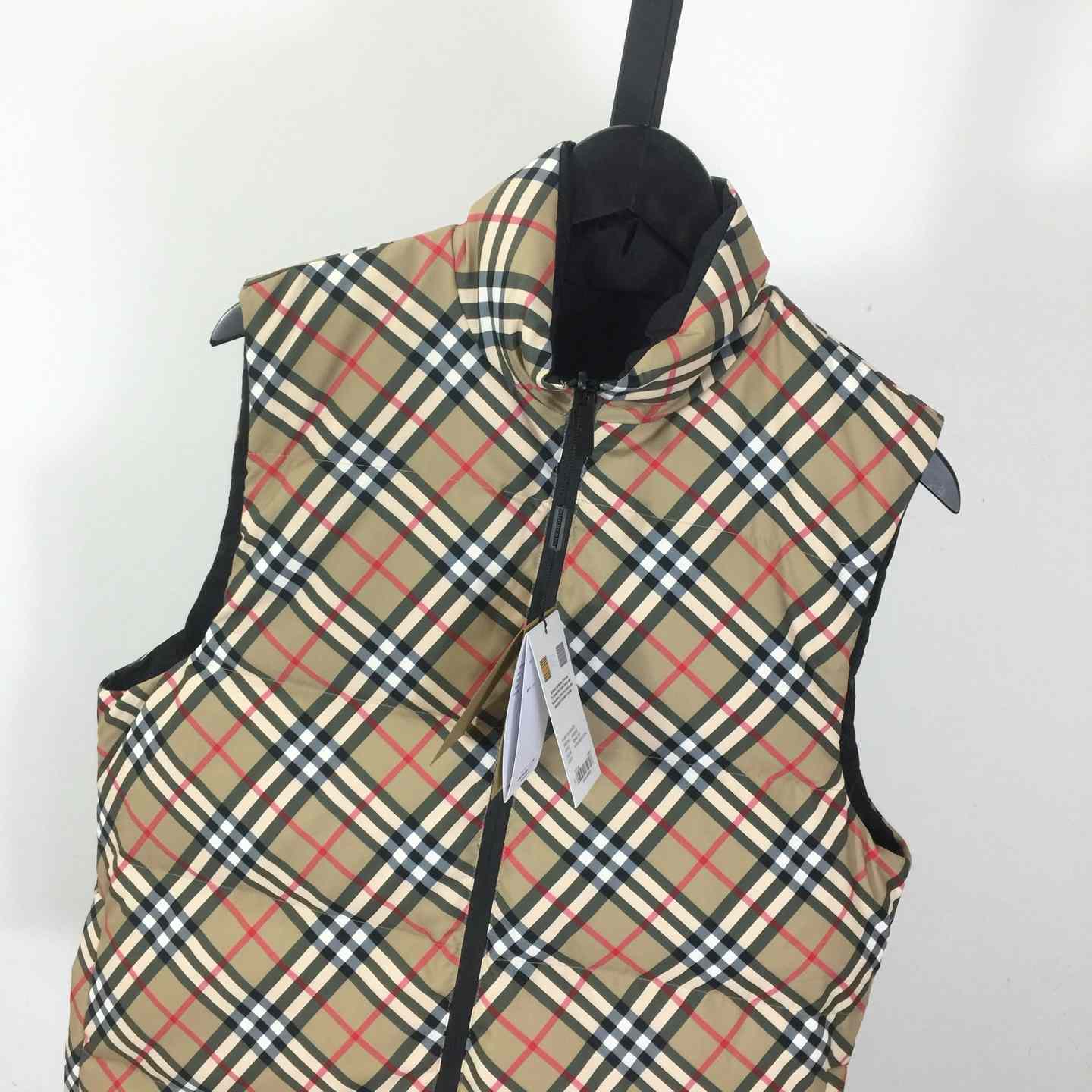 Burberry Reversible Check Puffer Gilet - FashionPlug