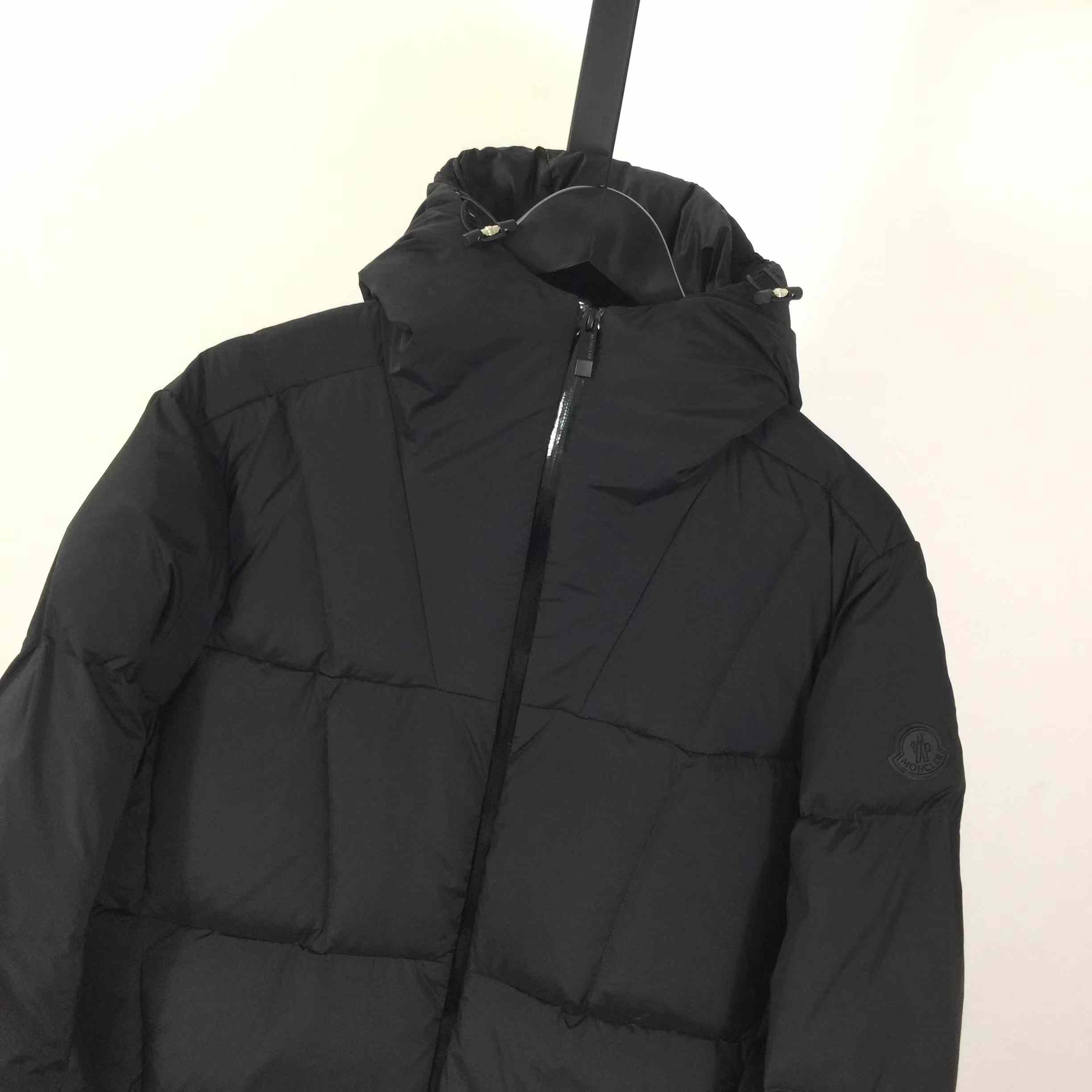 Moncler Fusain Hooded Short Down Jacket - FashionPlug