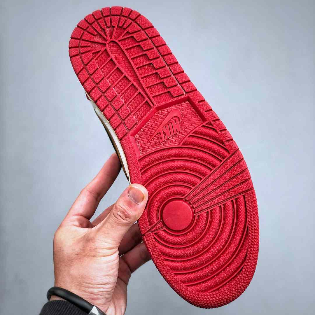 Air Jordan 1 Low “UN White/Red” Lifestyle Sneakers HQ6998-6001 - FashionPlug