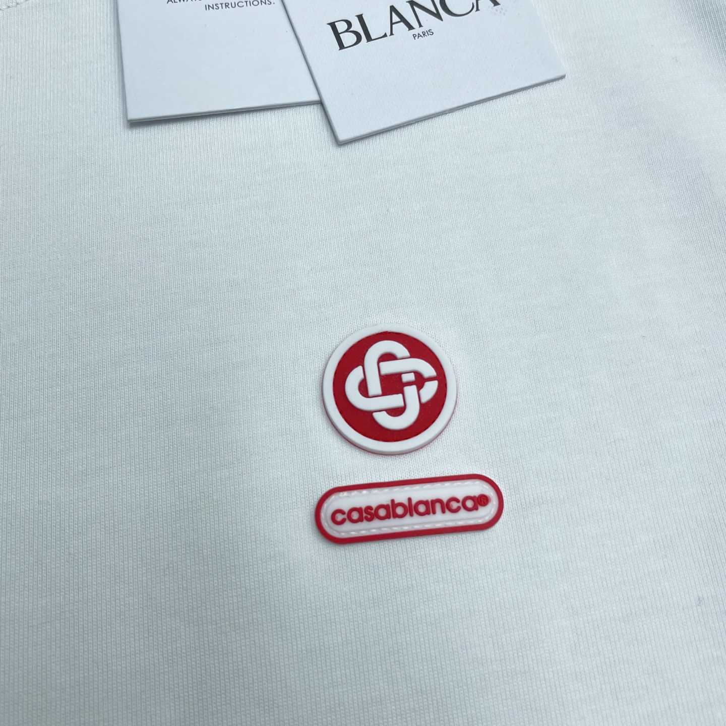 Casablanca Logo-patch Cotton T-shirt   C1076 - FashionPlug